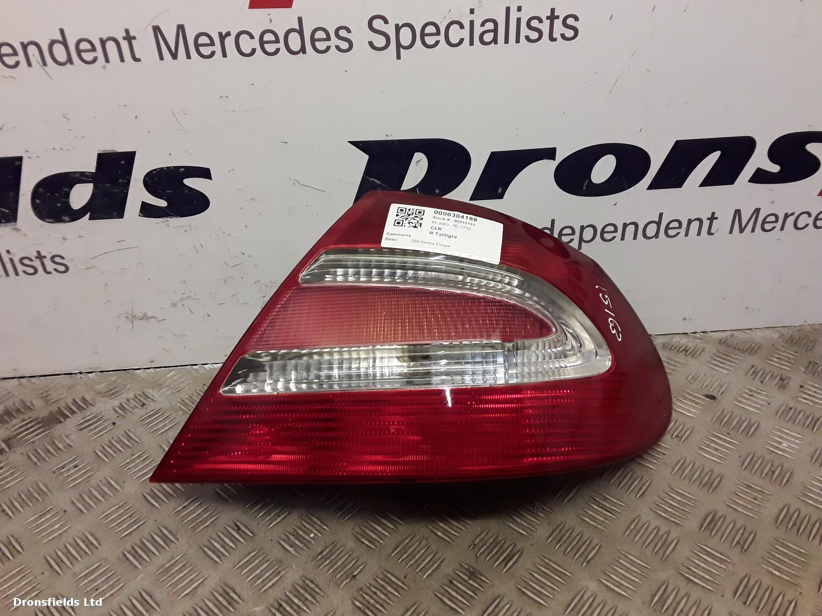 View Auto part R Taillight Mercedes Clk 2003
