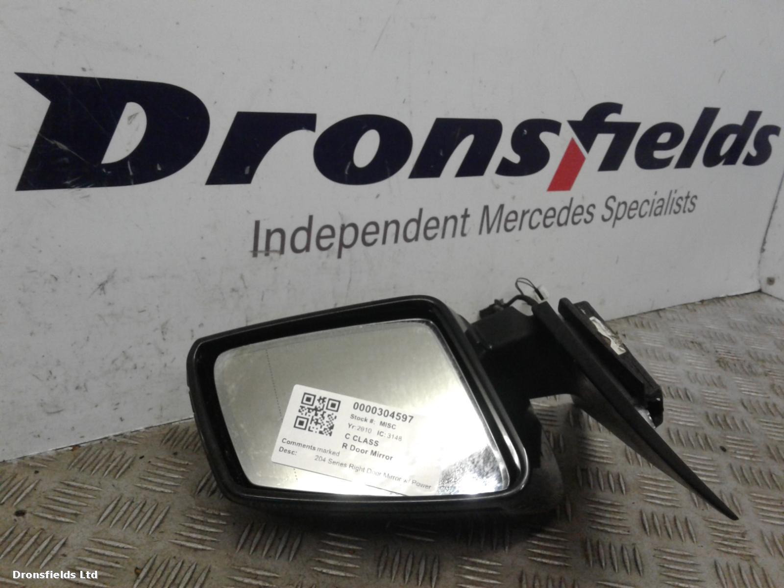 View Auto part R Door Mirror Mercedes C Class 2010