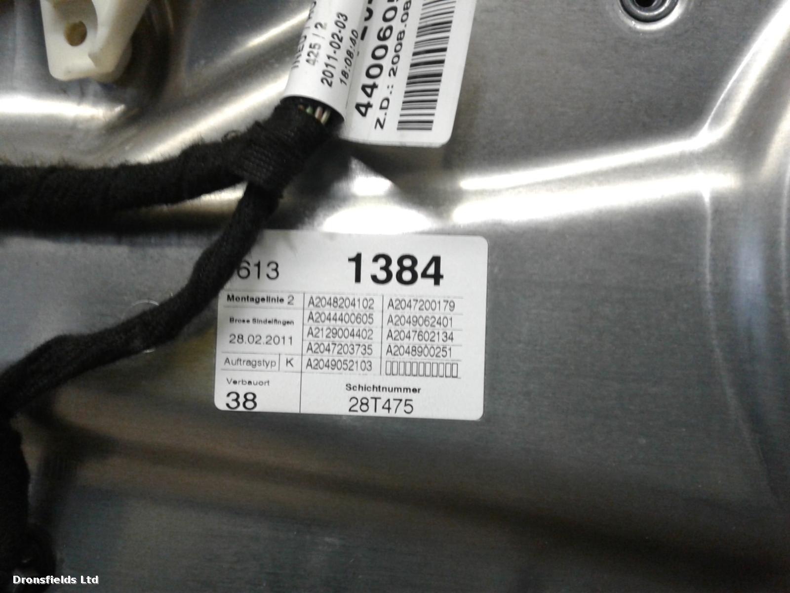 View Auto part LF Window Regulator Mercedes C Class 2010