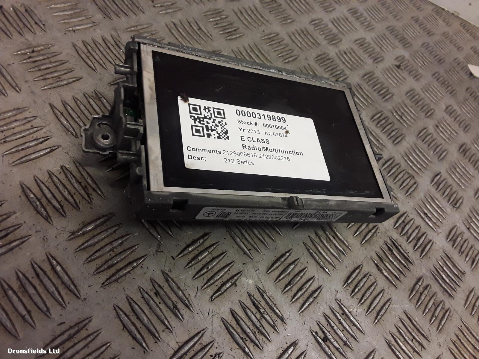 View Auto part Radio Display Mercedes E Class 2013