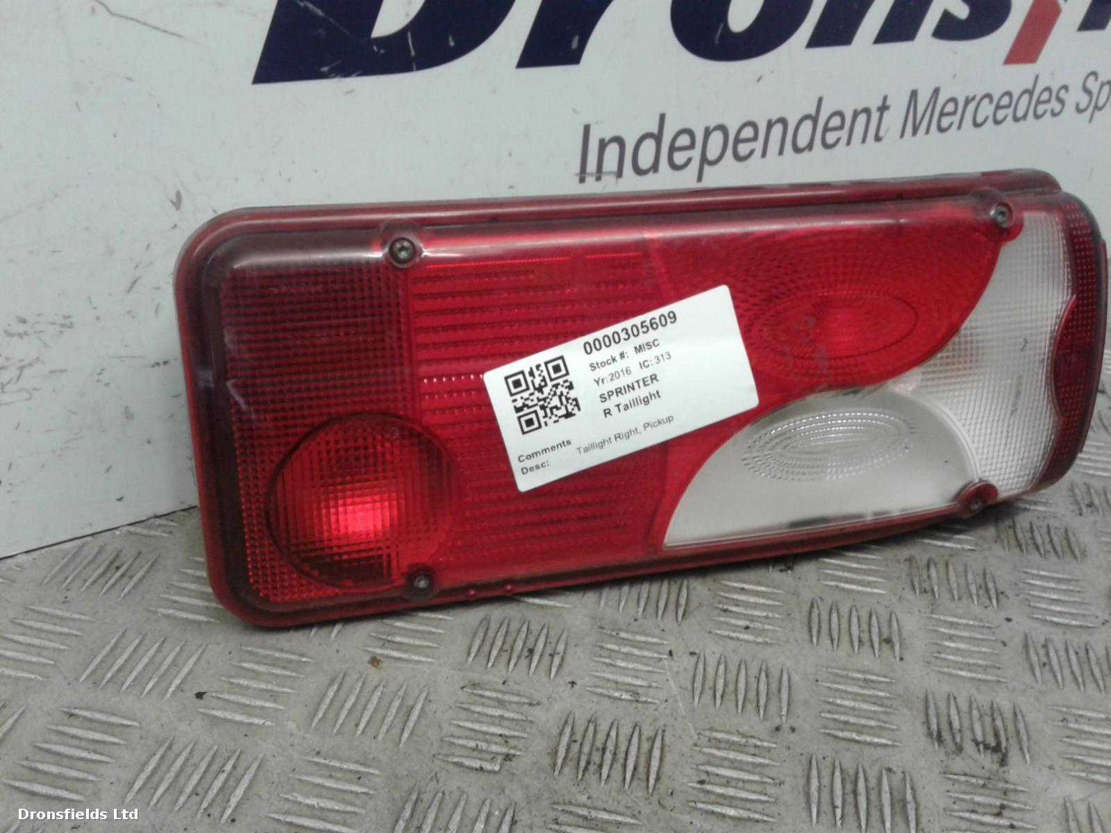 View Auto part R Taillight Mercedes Sprinter 2016