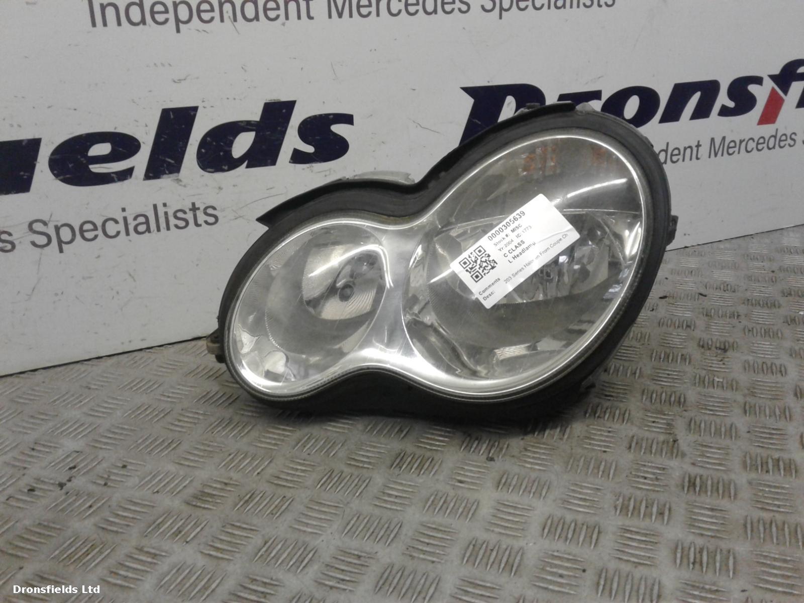 View Auto part L Headlamp Mercedes C Class 2004