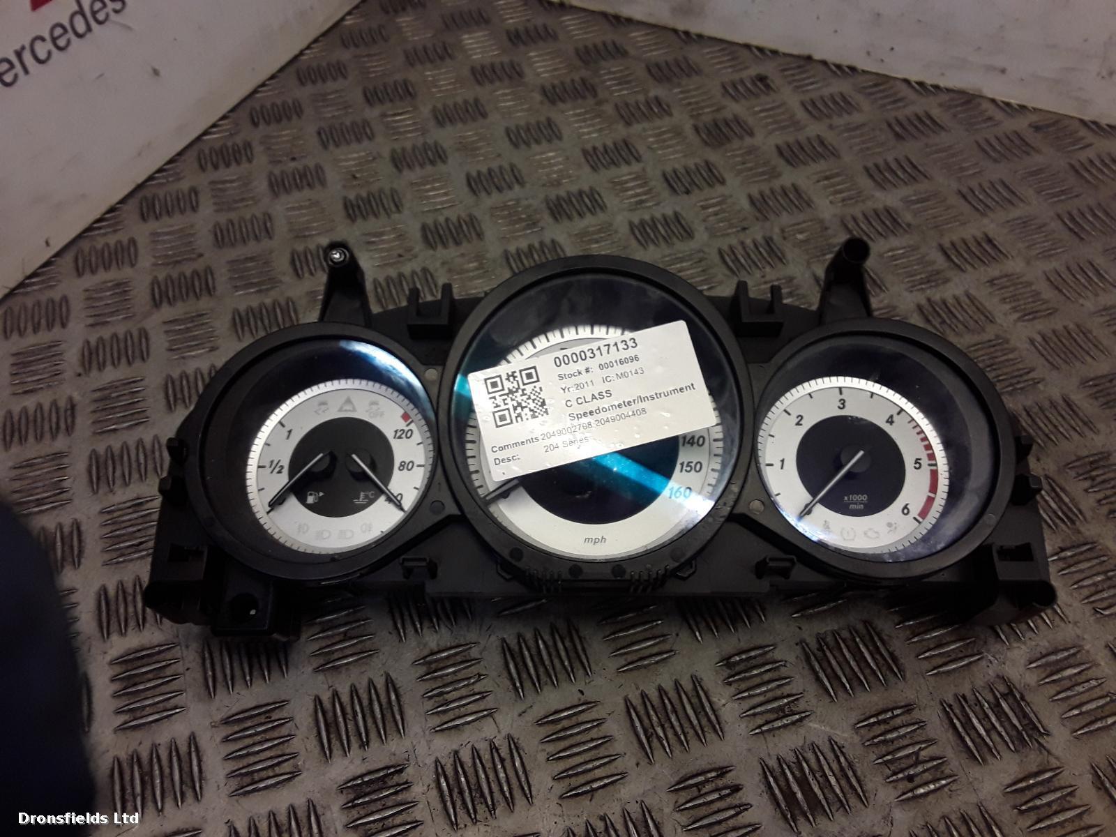 View Auto part Speedometer Mercedes C Class 2011