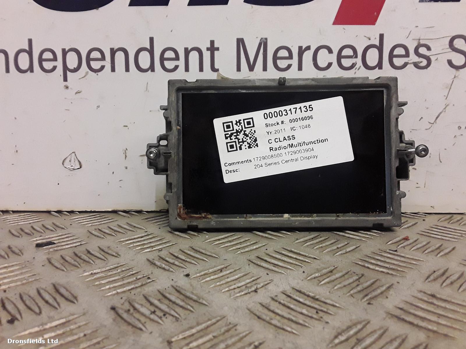 View Auto part Radio Display Mercedes C Class 2011