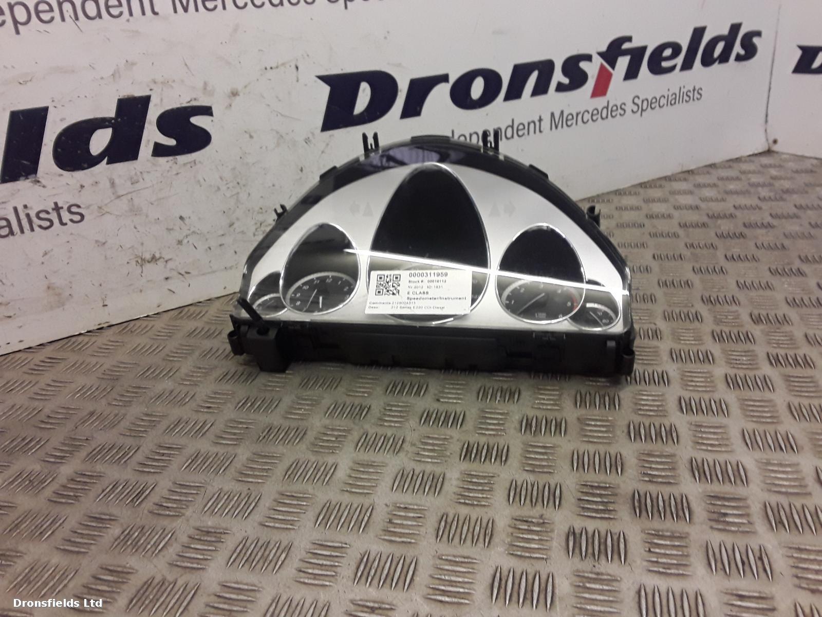 View Auto part Speedometer Mercedes E Class 2012