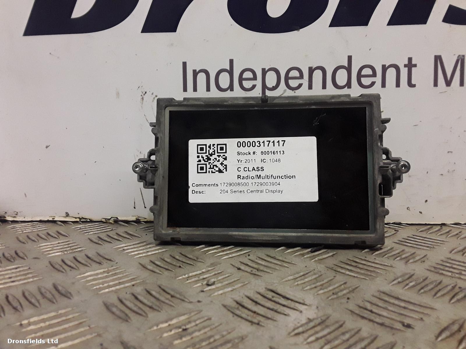 View Auto part Radio Display Mercedes C Class 2011