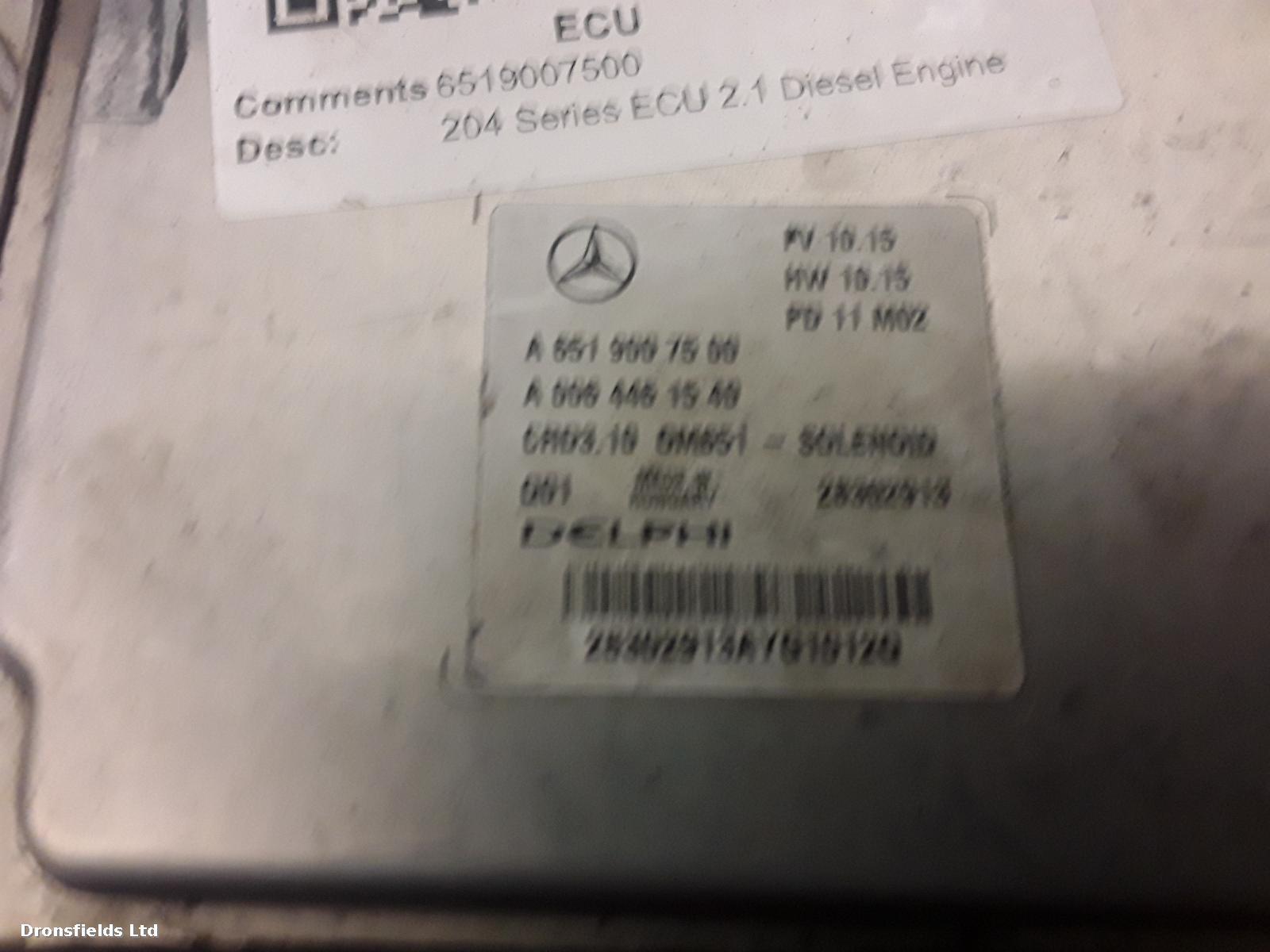 View Auto part ECU Mercedes C Class 2011