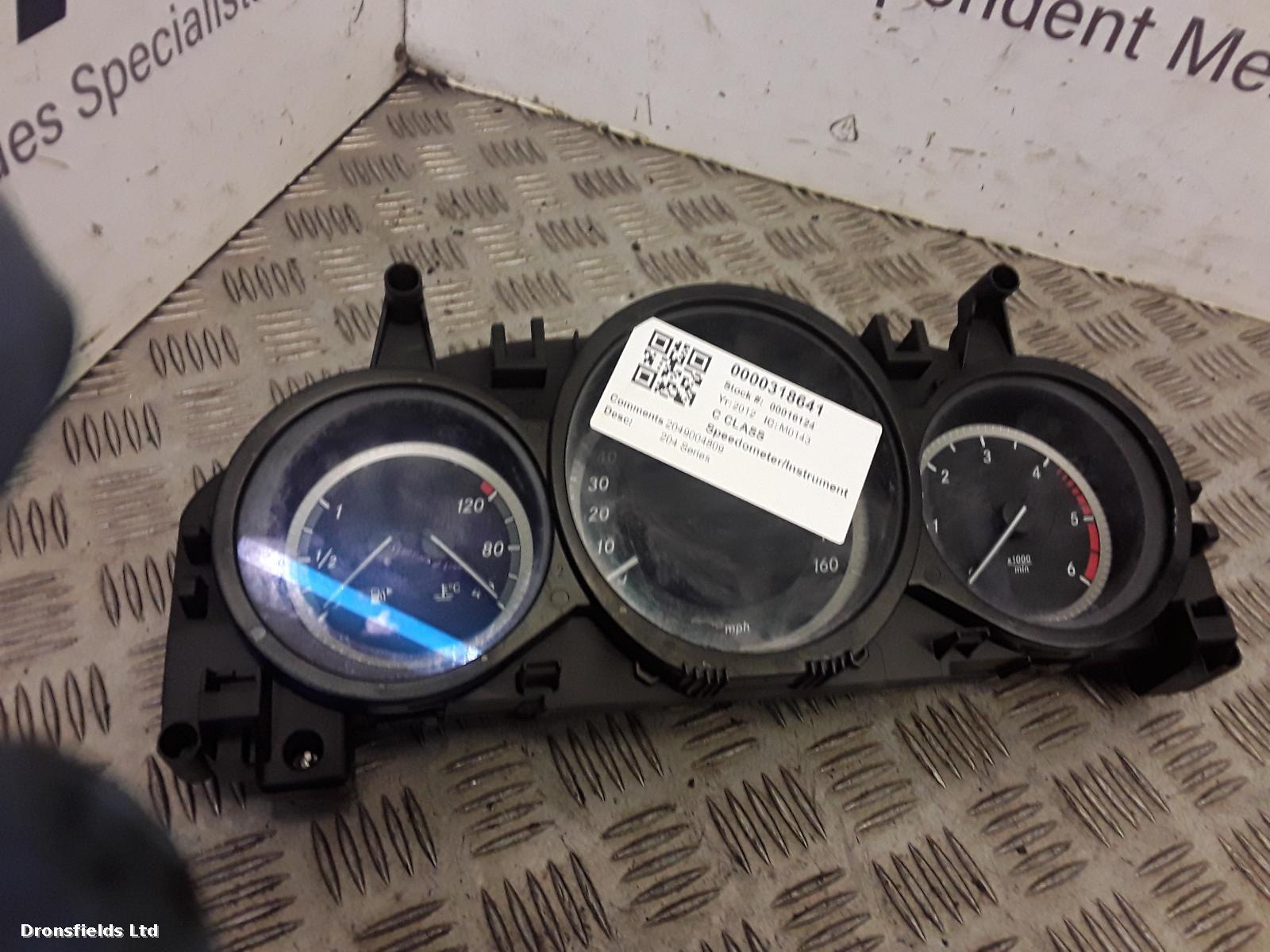 View Auto part Speedometer Mercedes C Class 2012