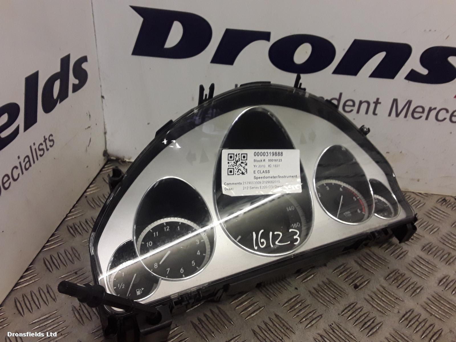 View Auto part Speedometer Mercedes E Class 2010