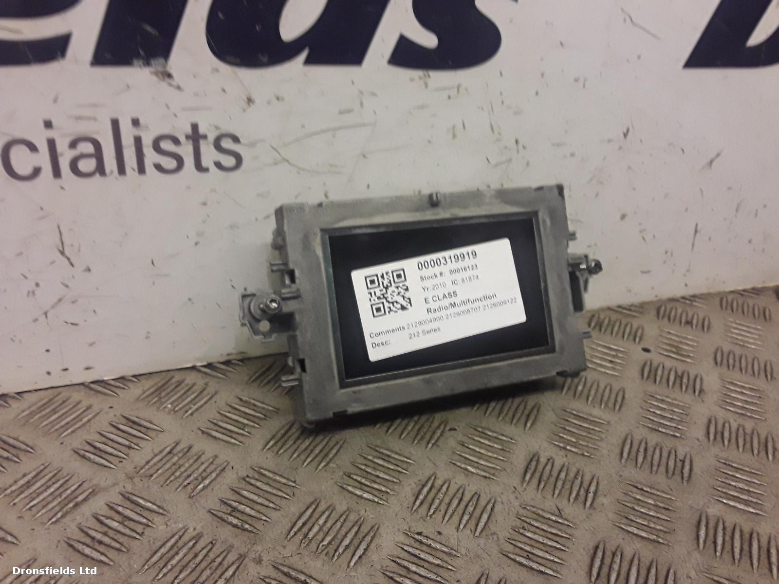 View Auto part Radio Display Mercedes E Class 2010