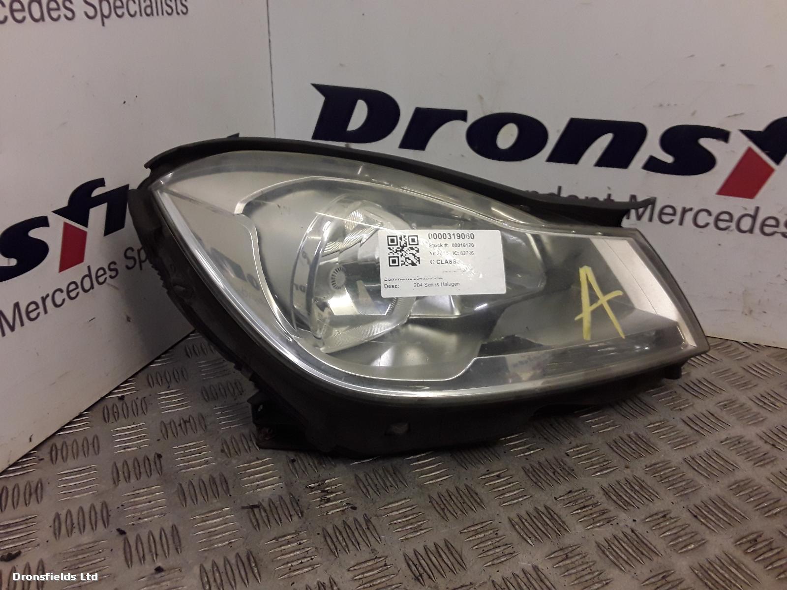 View Auto part R Headlamp Mercedes C Class 2011