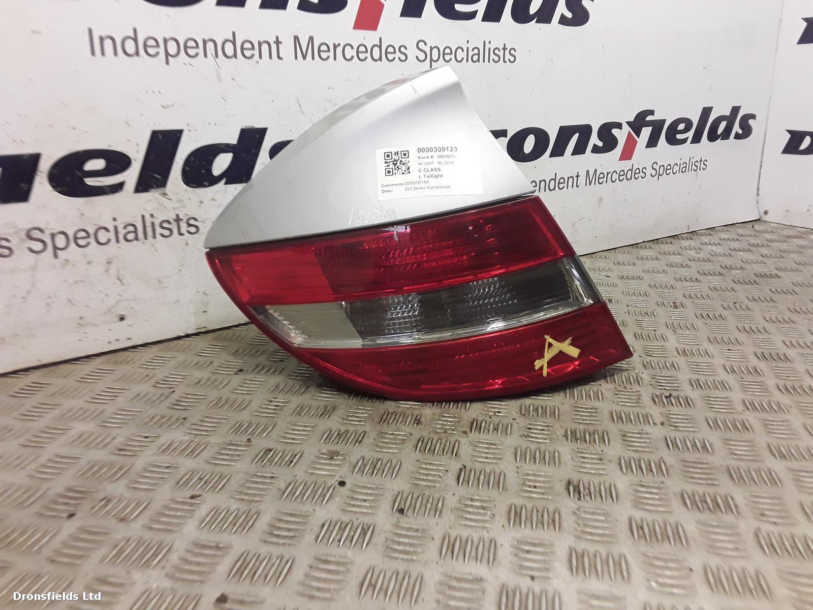 View Auto part L Taillight Mercedes C Class 2007