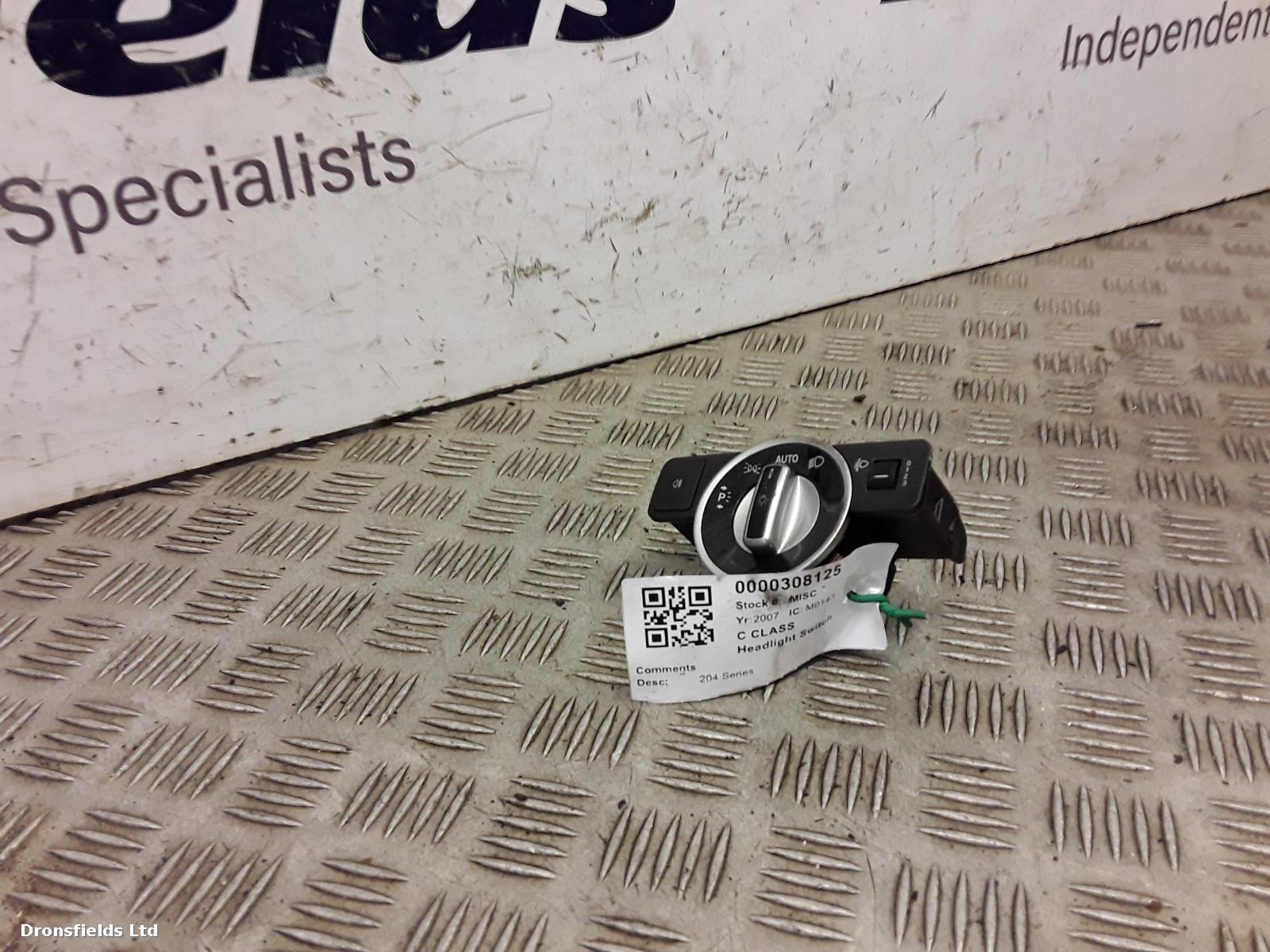 View Auto part Headlight Switch Mercedes C Class 2007