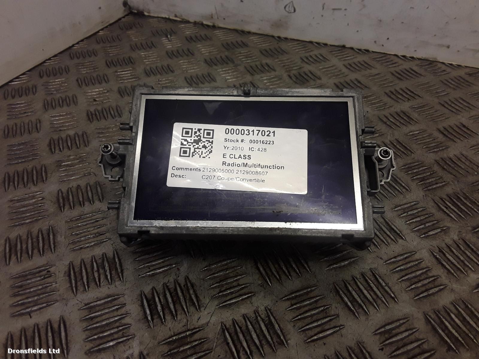 View Auto part Radio Display Mercedes E Class 2010