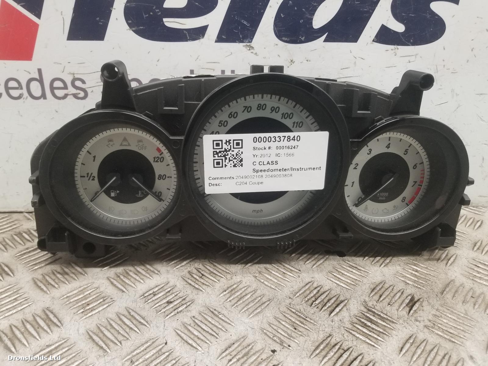 View Auto part Speedometer Mercedes C Class 2012