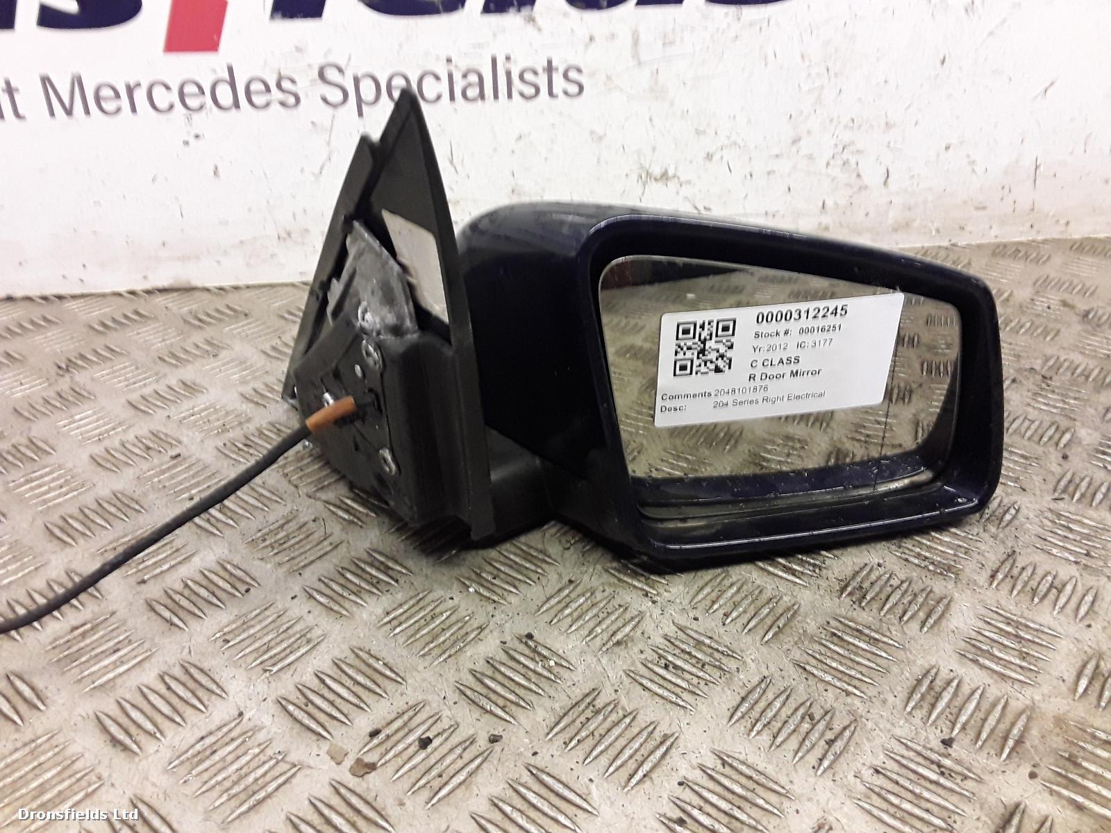 View Auto part R Door Mirror Mercedes C Class 2012
