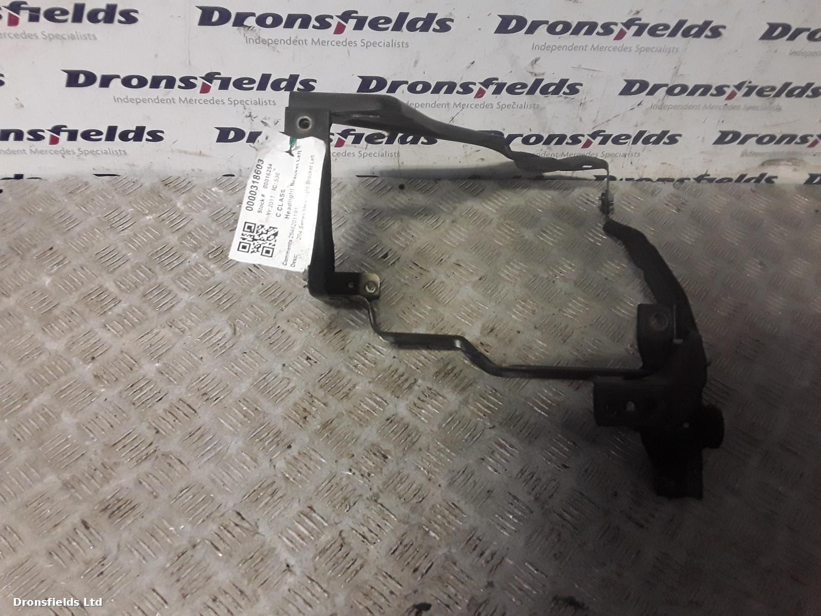 View Auto part Headlight Bracket Left Mercedes C Class 2011