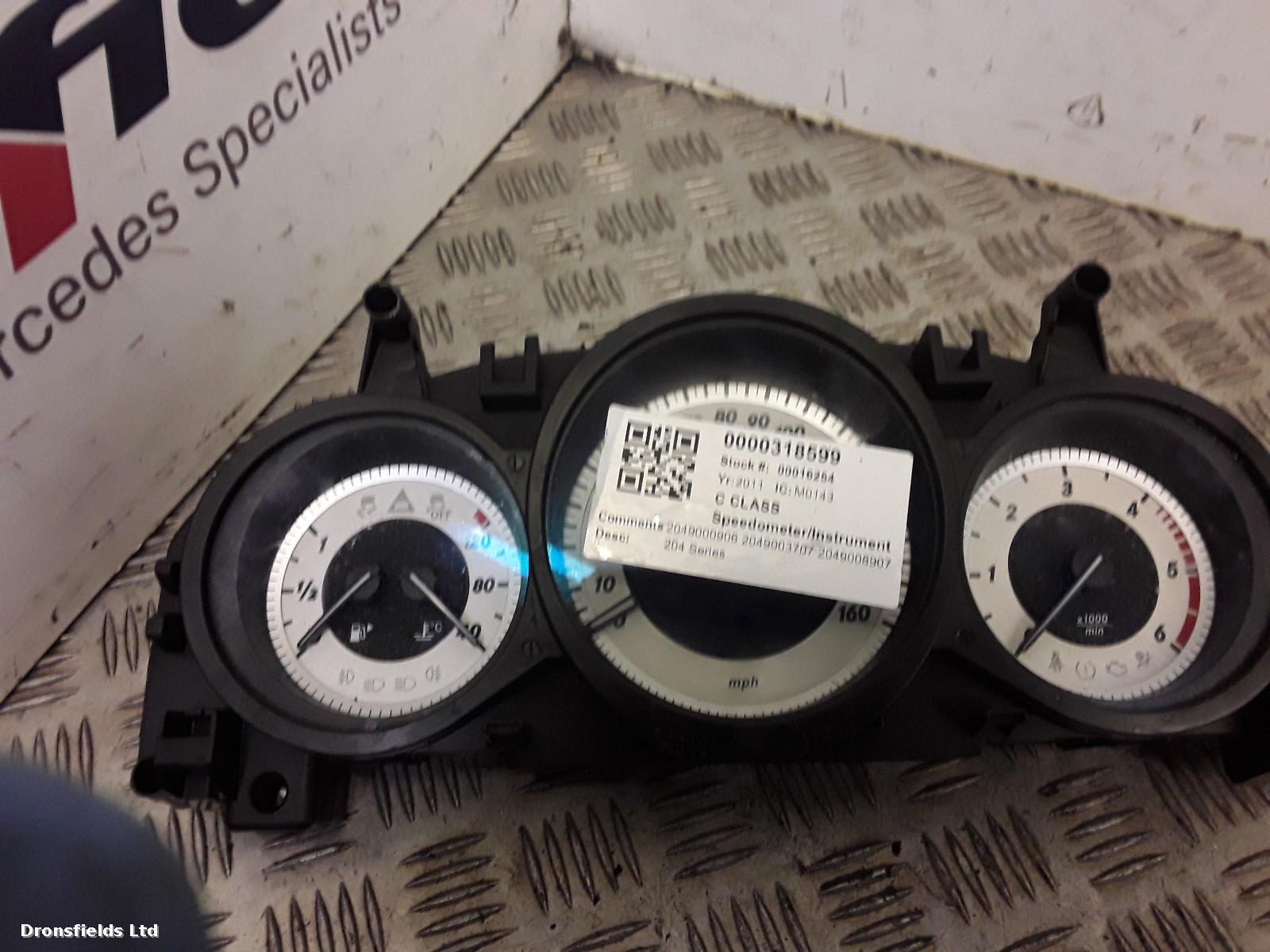 View Auto part Speedometer Mercedes C Class 2011