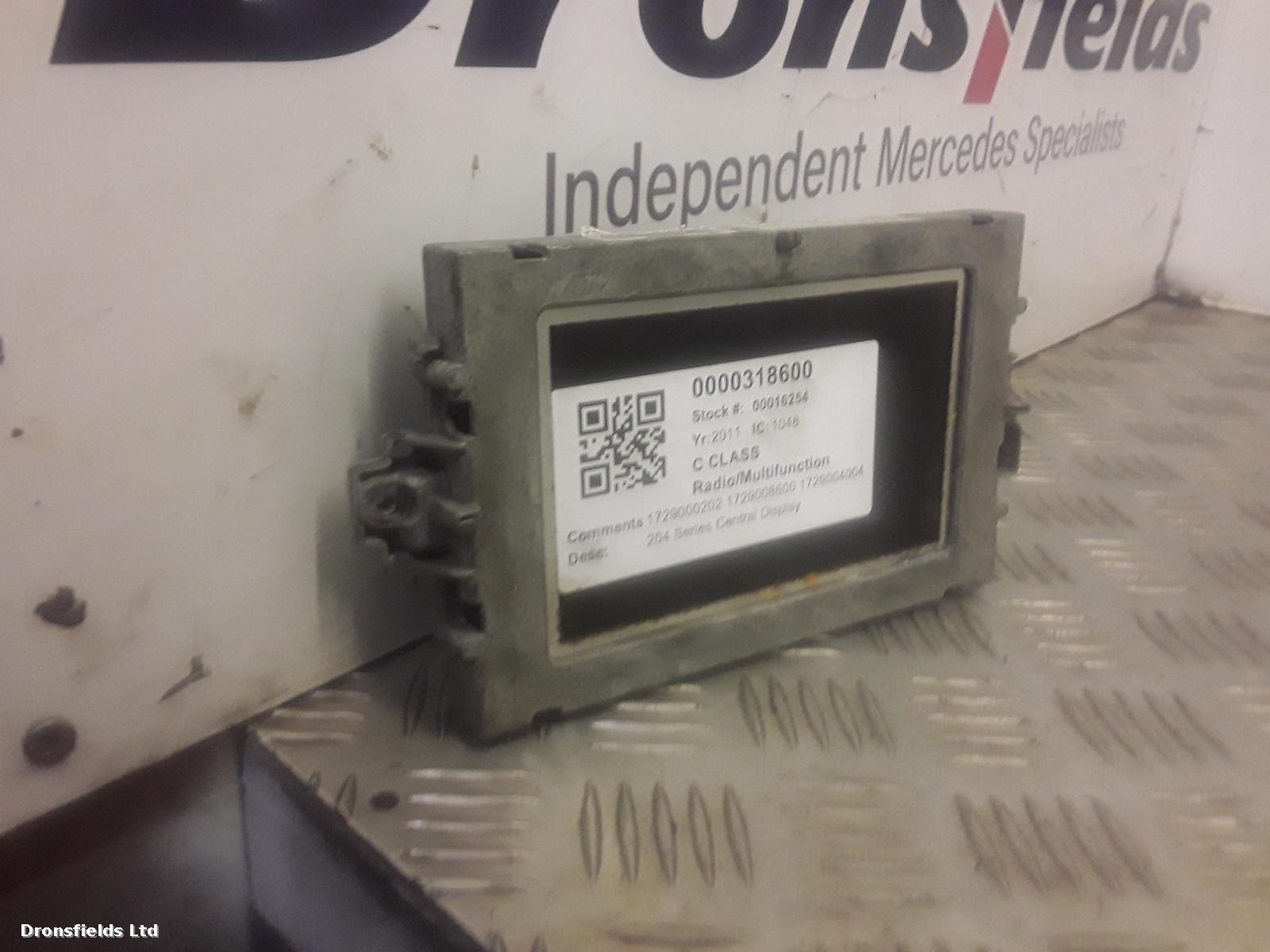 View Auto part Radio Display Mercedes C Class 2011