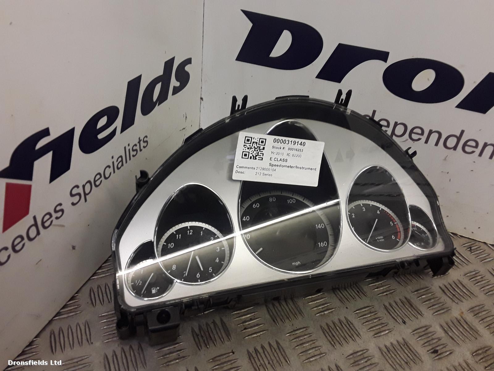 View Auto part Speedometer Mercedes E Class 2010