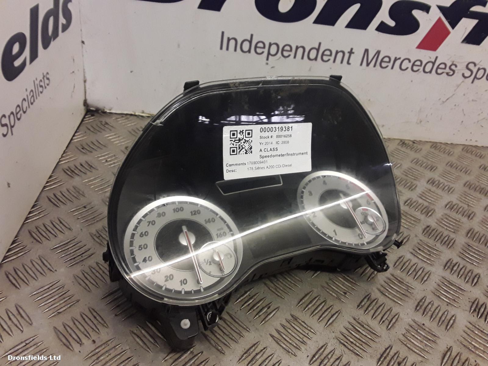 View Auto part Speedometer Mercedes A Class 2014