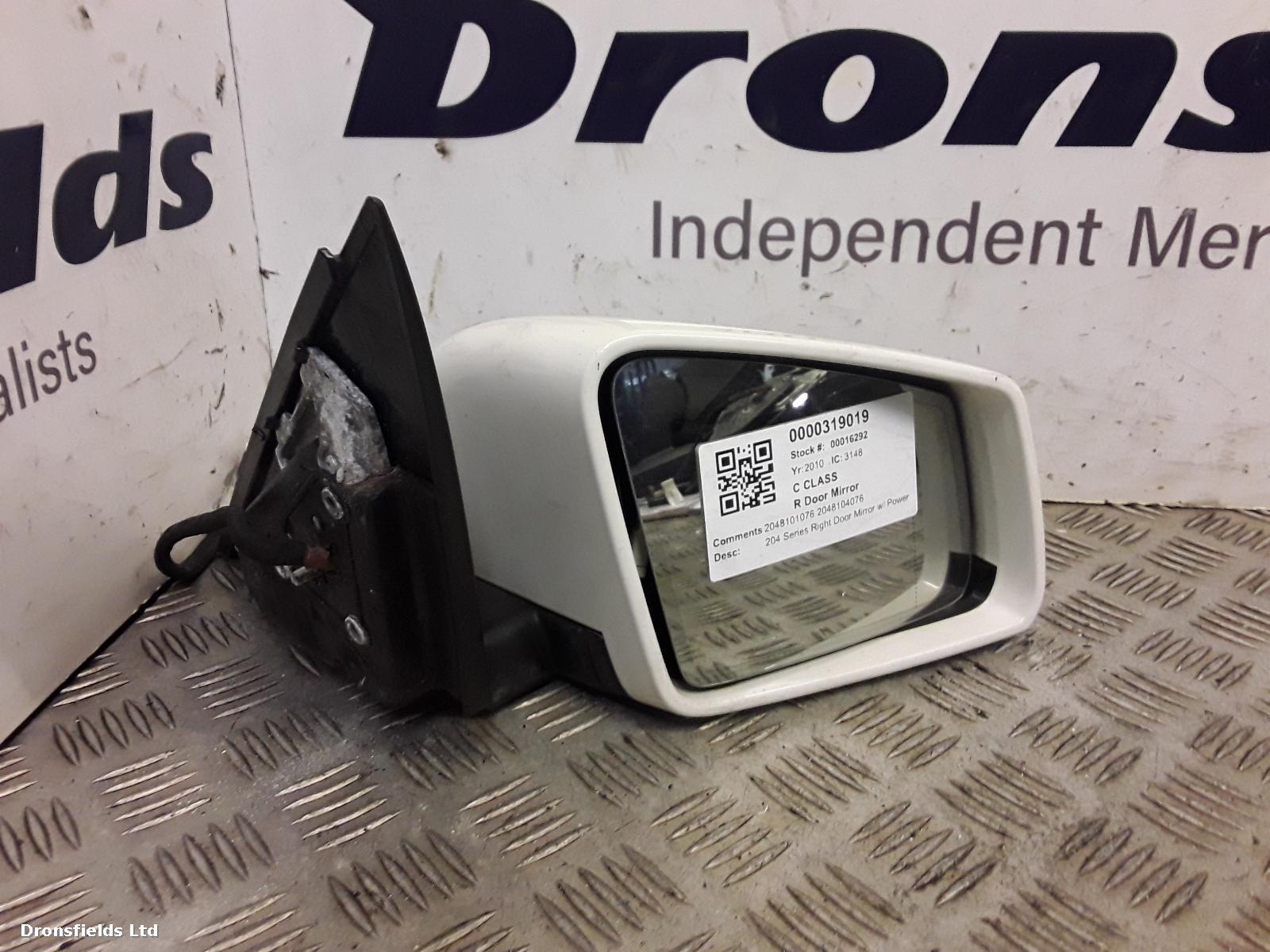 View Auto part R Door Mirror Mercedes C Class 2010