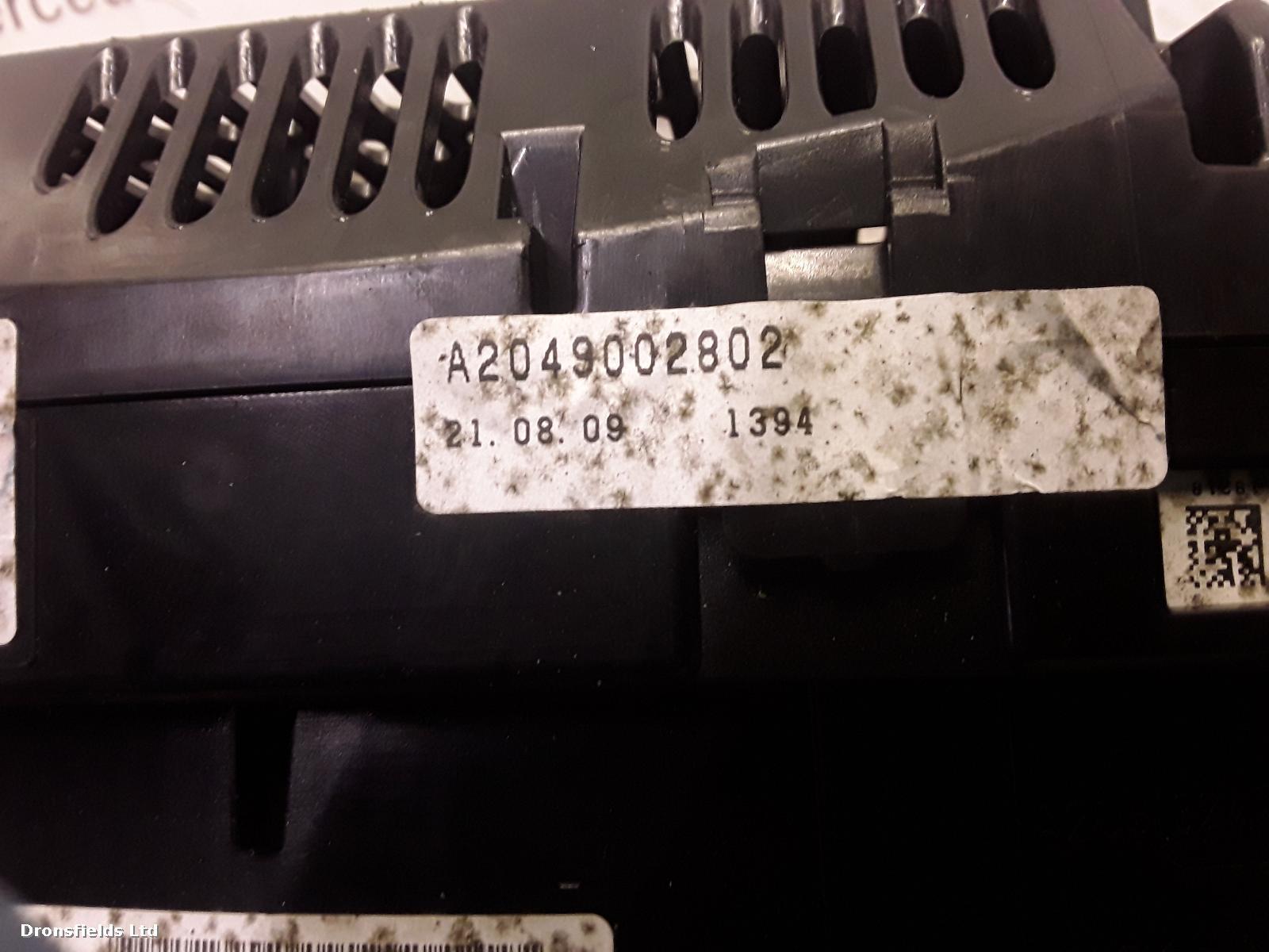 View Auto part Speedometer Mercedes C Class 2009