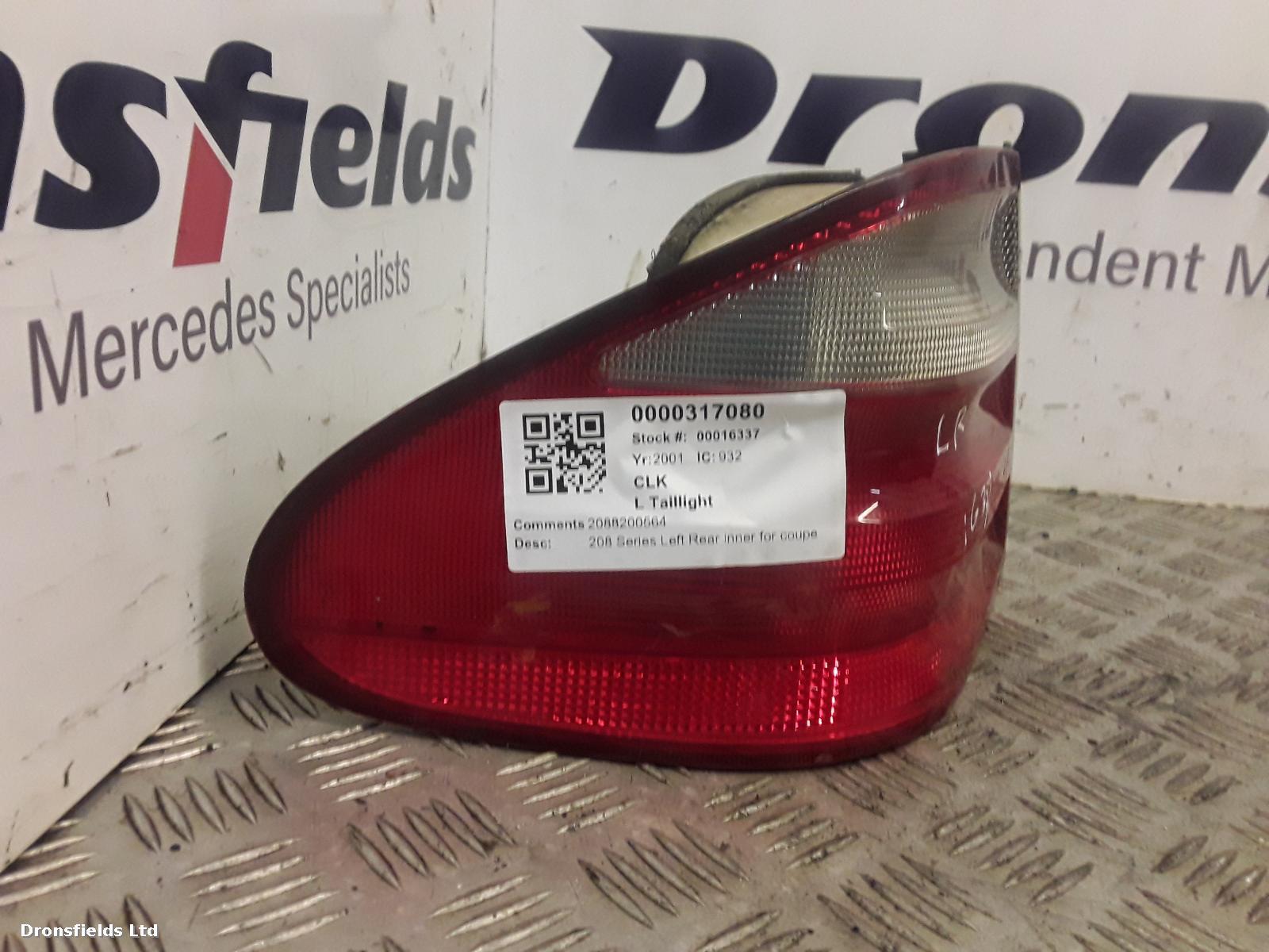 View Auto part L Taillight Mercedes Clk 2001