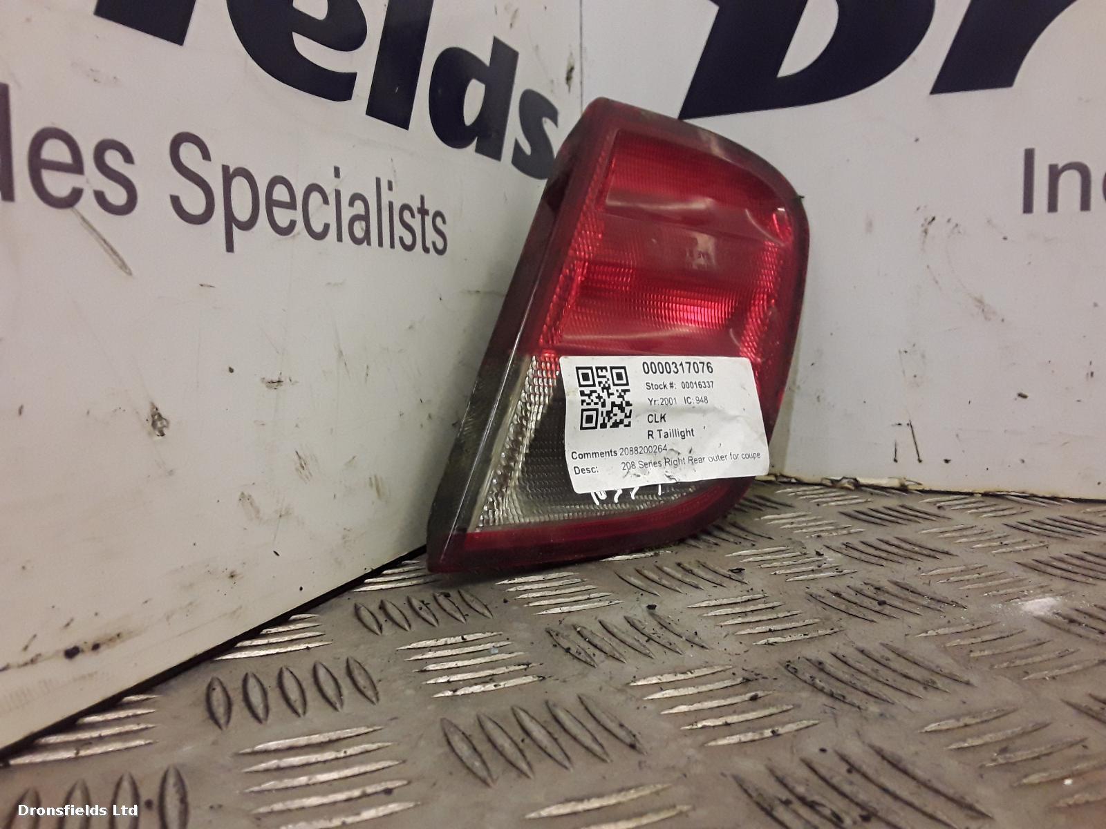 View Auto part R Taillight Mercedes Clk 2001