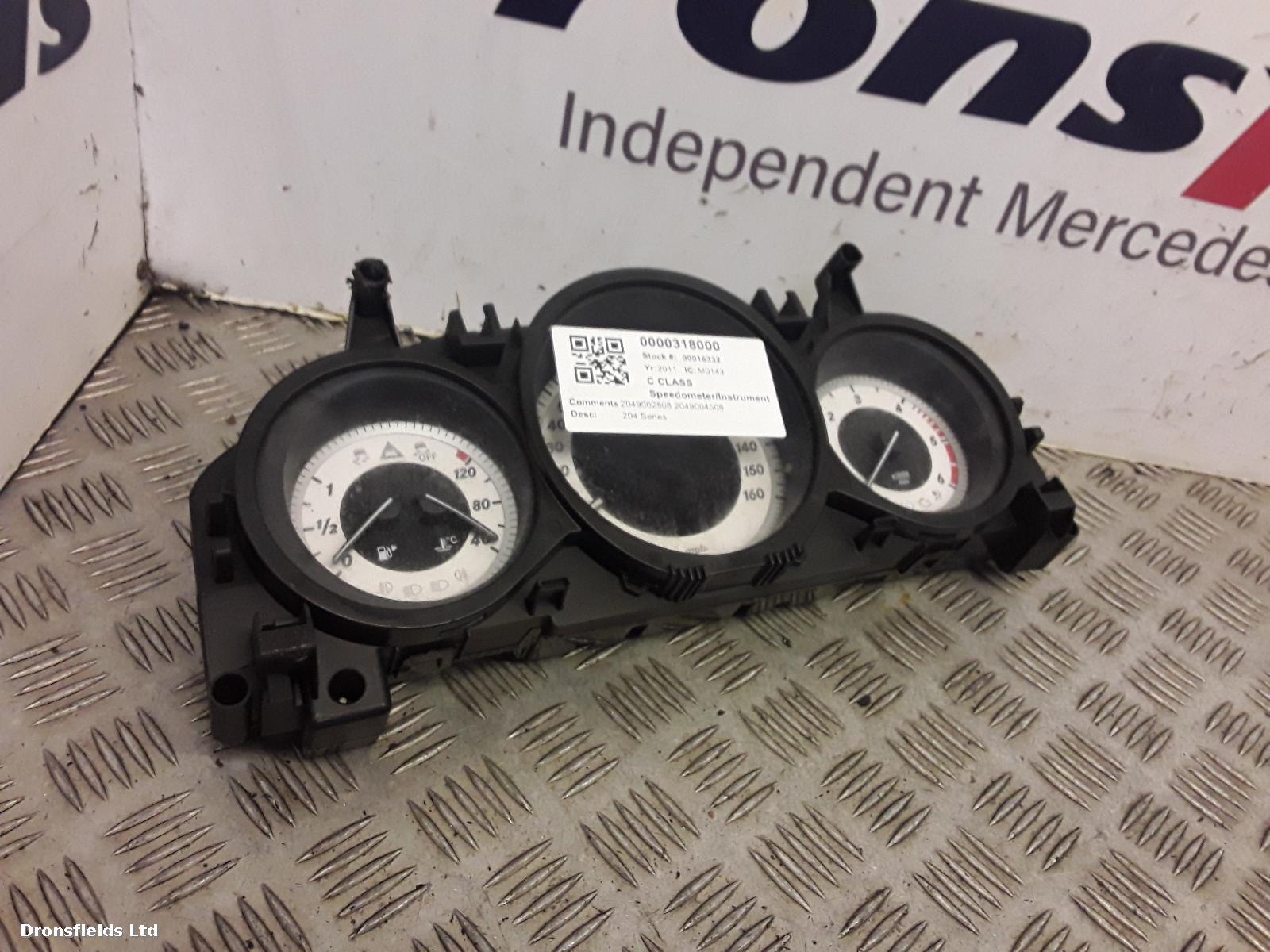View Auto part Speedometer Mercedes C Class 2011