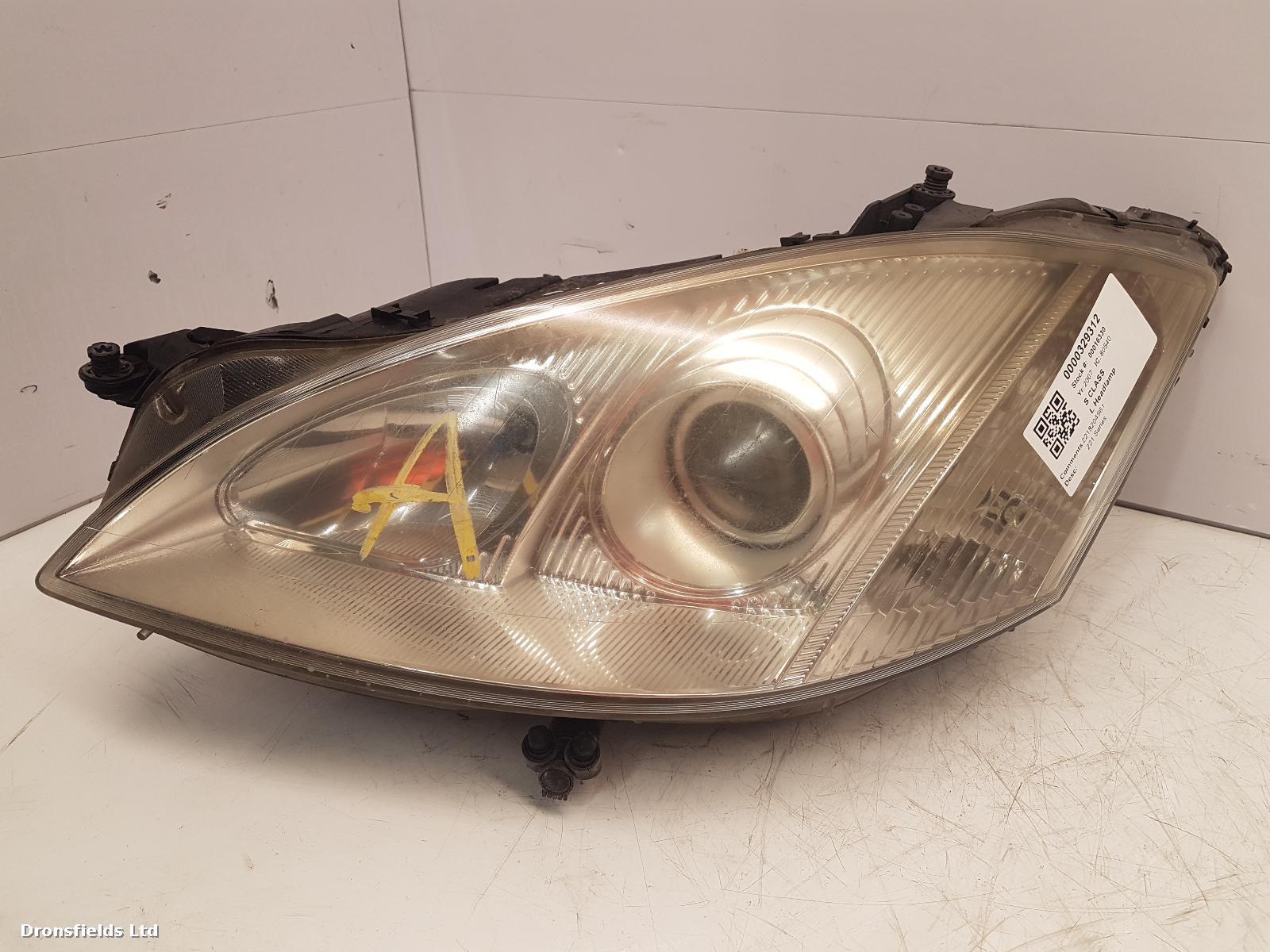 View Auto part L Headlamp Mercedes S Class 2007