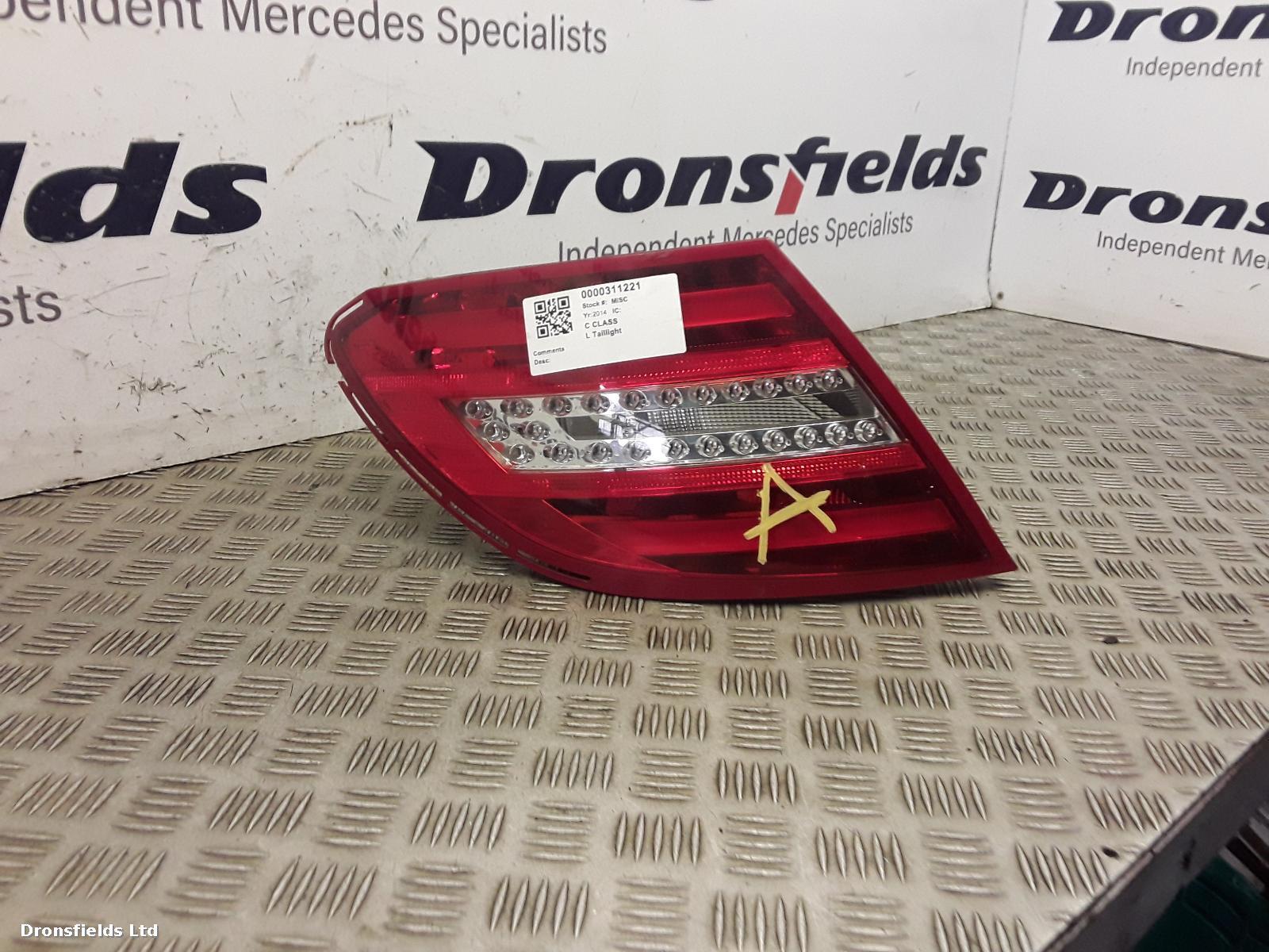 View Auto part L Taillight Mercedes C Class 2014