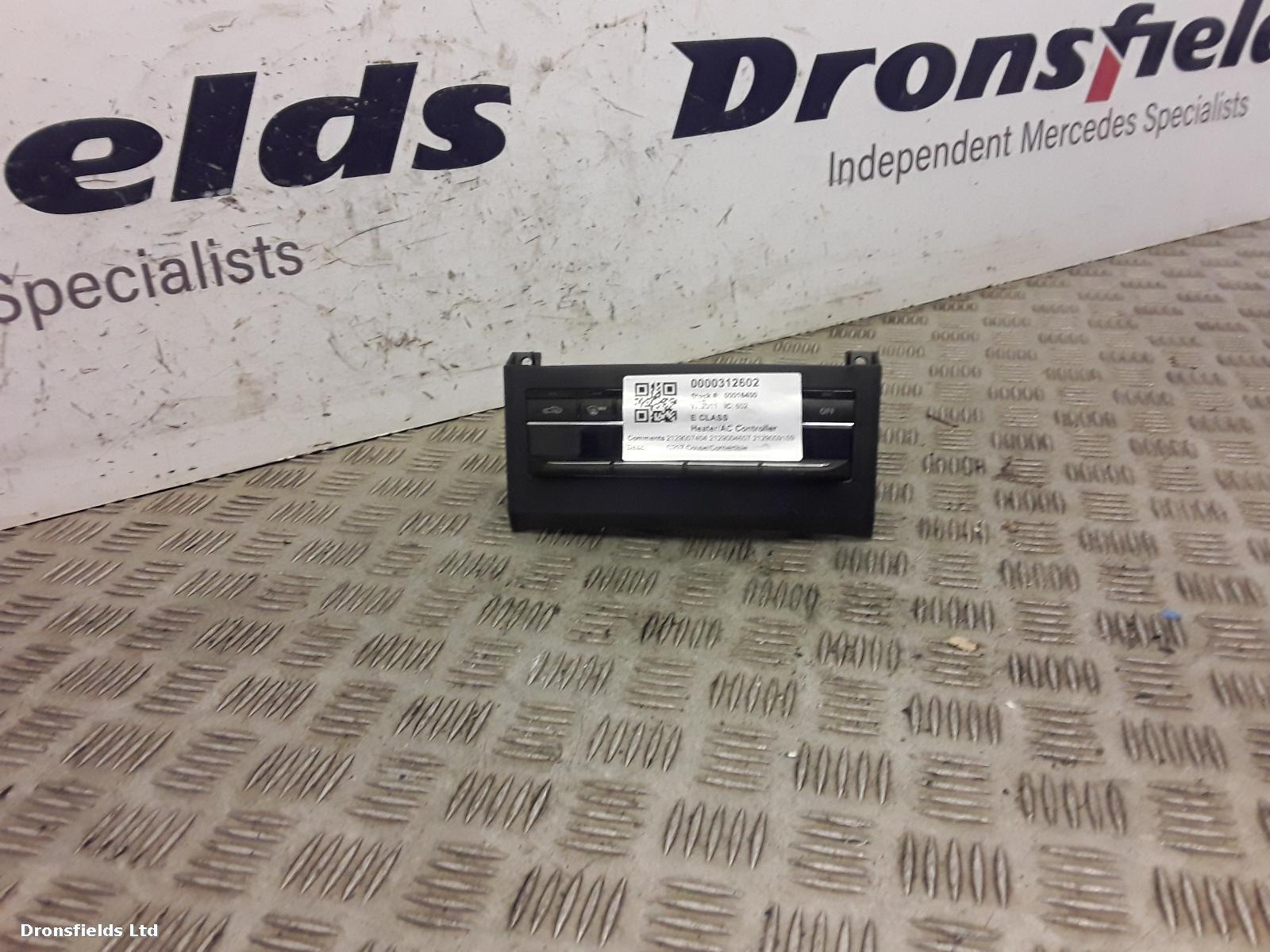 View Auto part Heater/AC Controller Mercedes E Class 2011