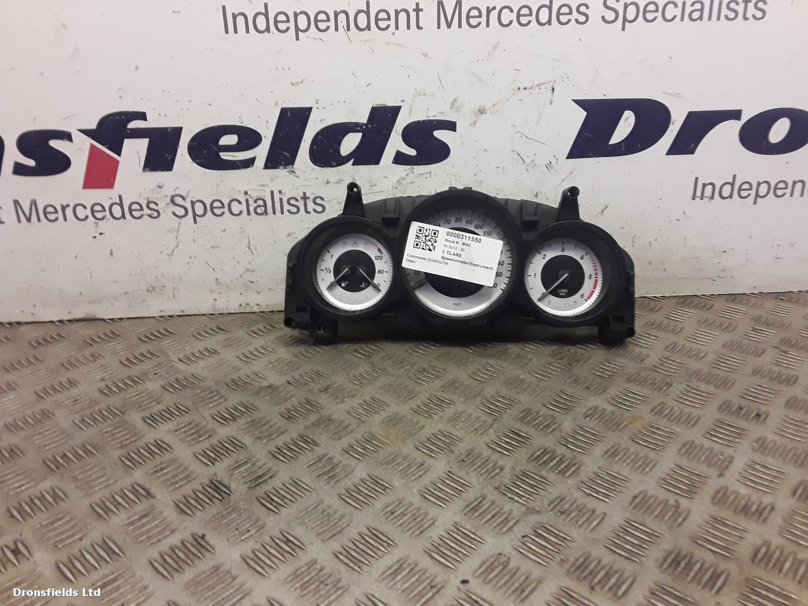 View Auto part Speedometer Mercedes C Class 2012