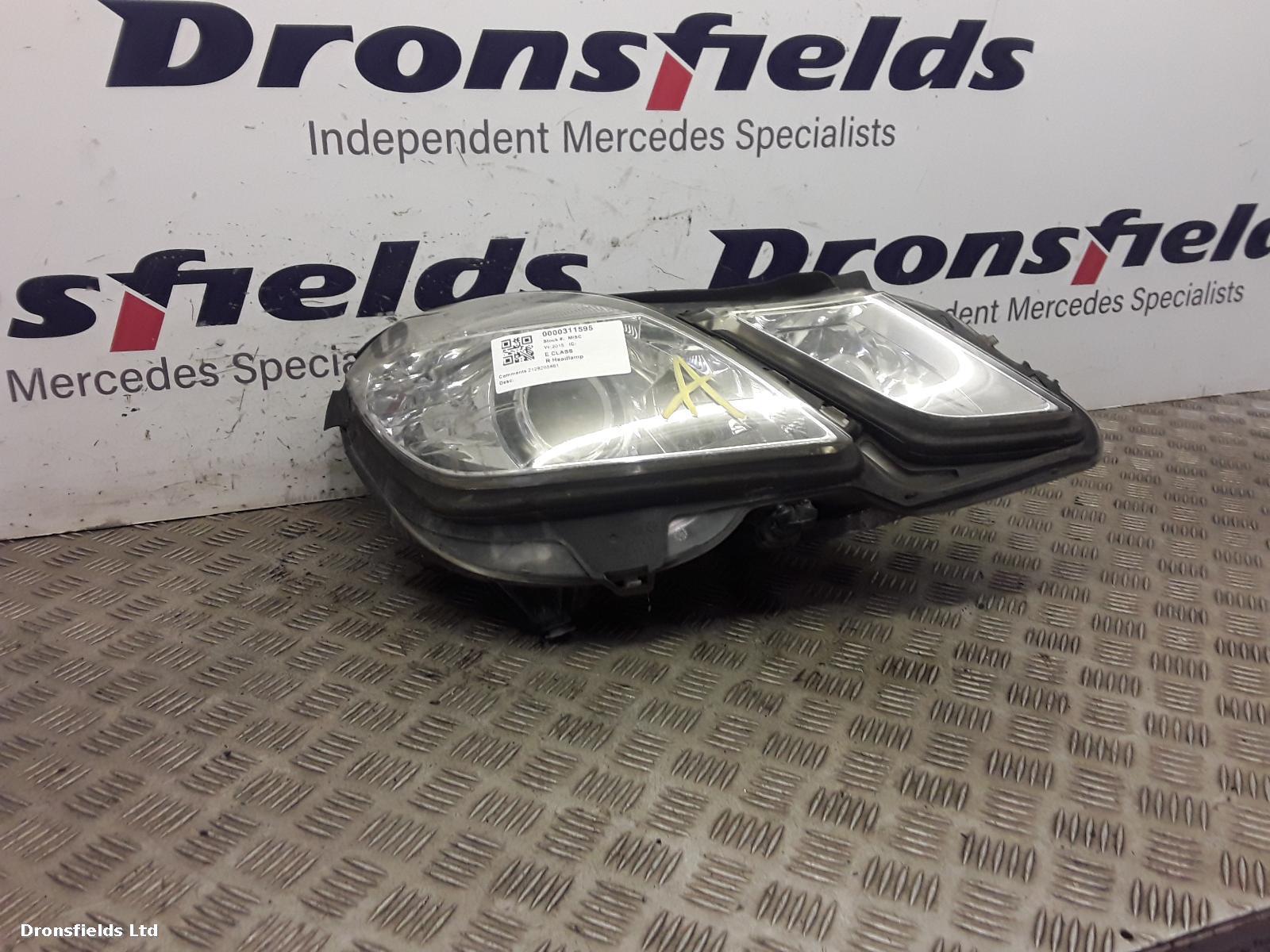 View Auto part R Headlamp Mercedes E Class 2015