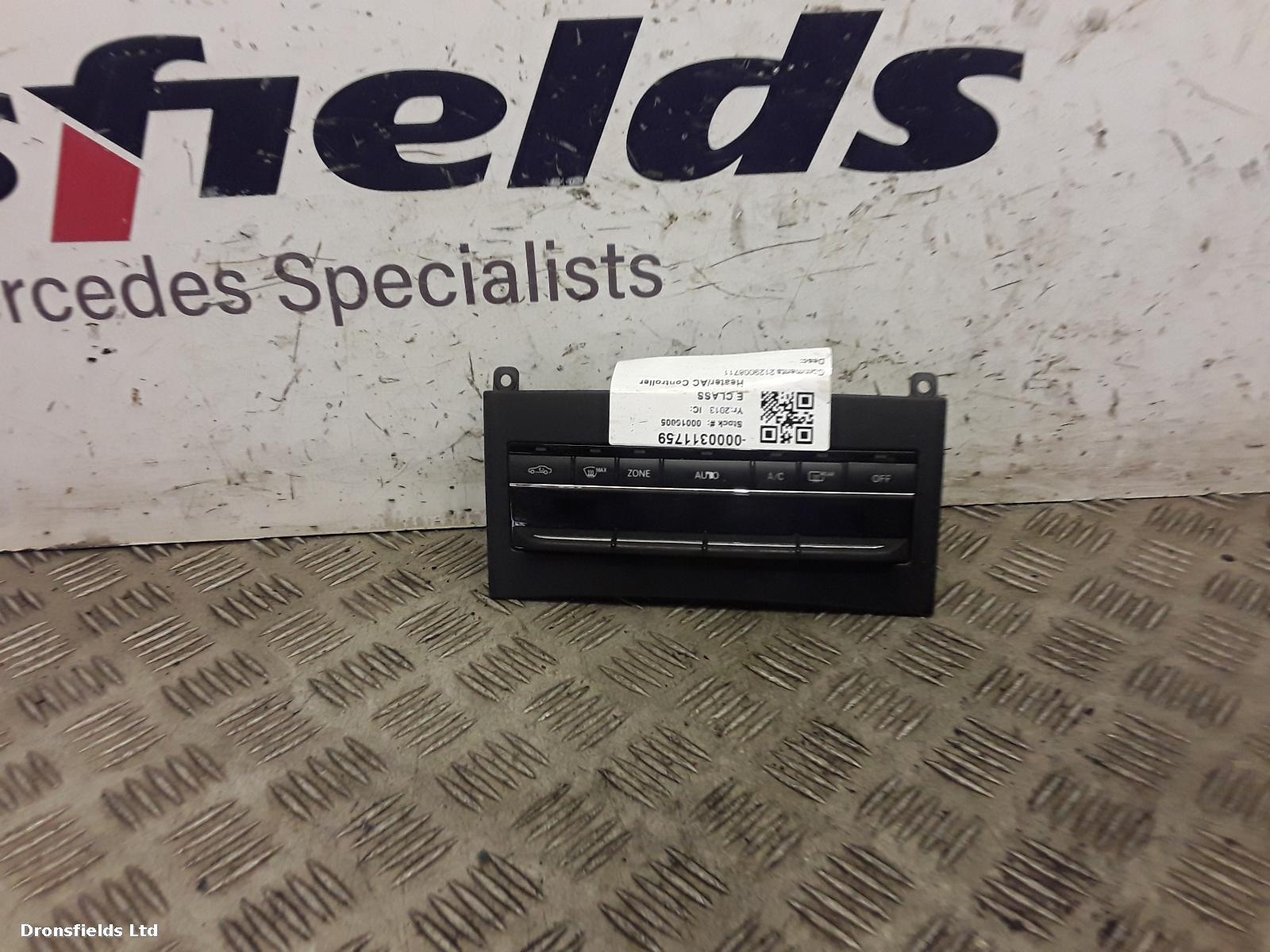 View Auto part Heater/AC Controller Mercedes E Class 2013