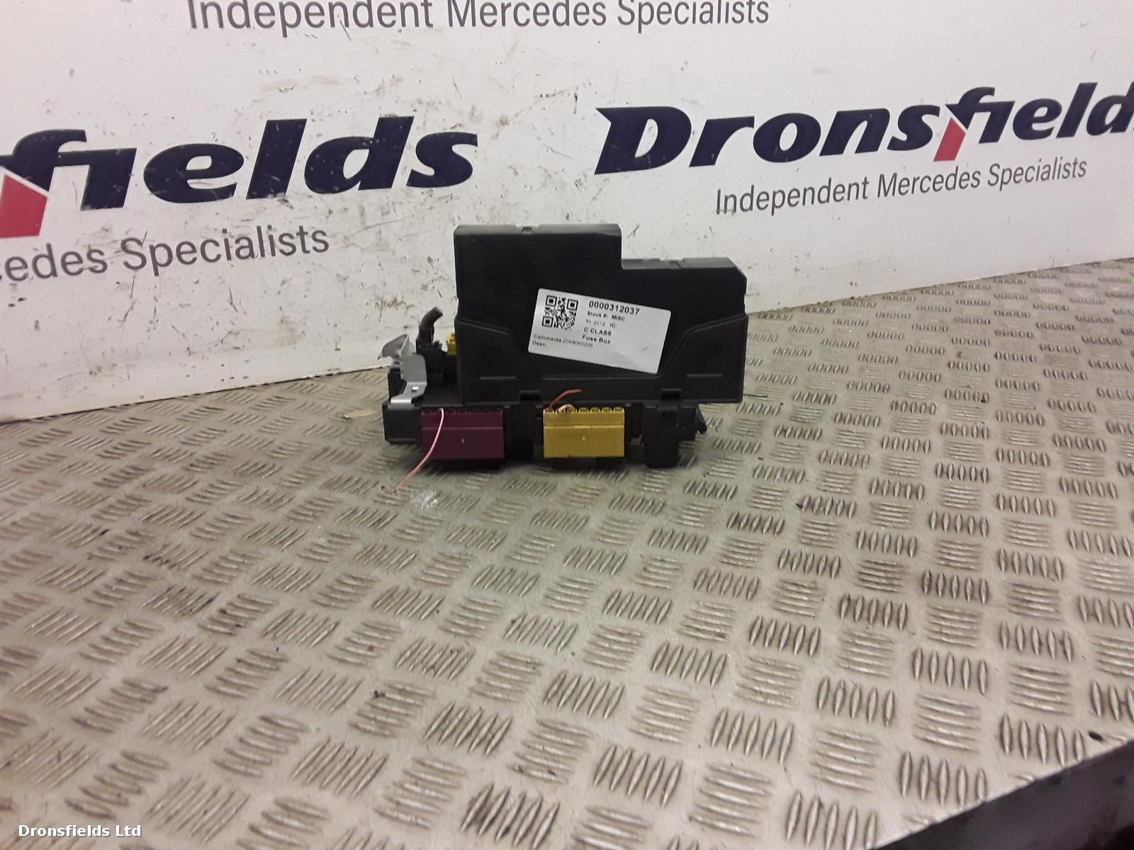 View Auto part Fuse Box Mercedes C Class 2012