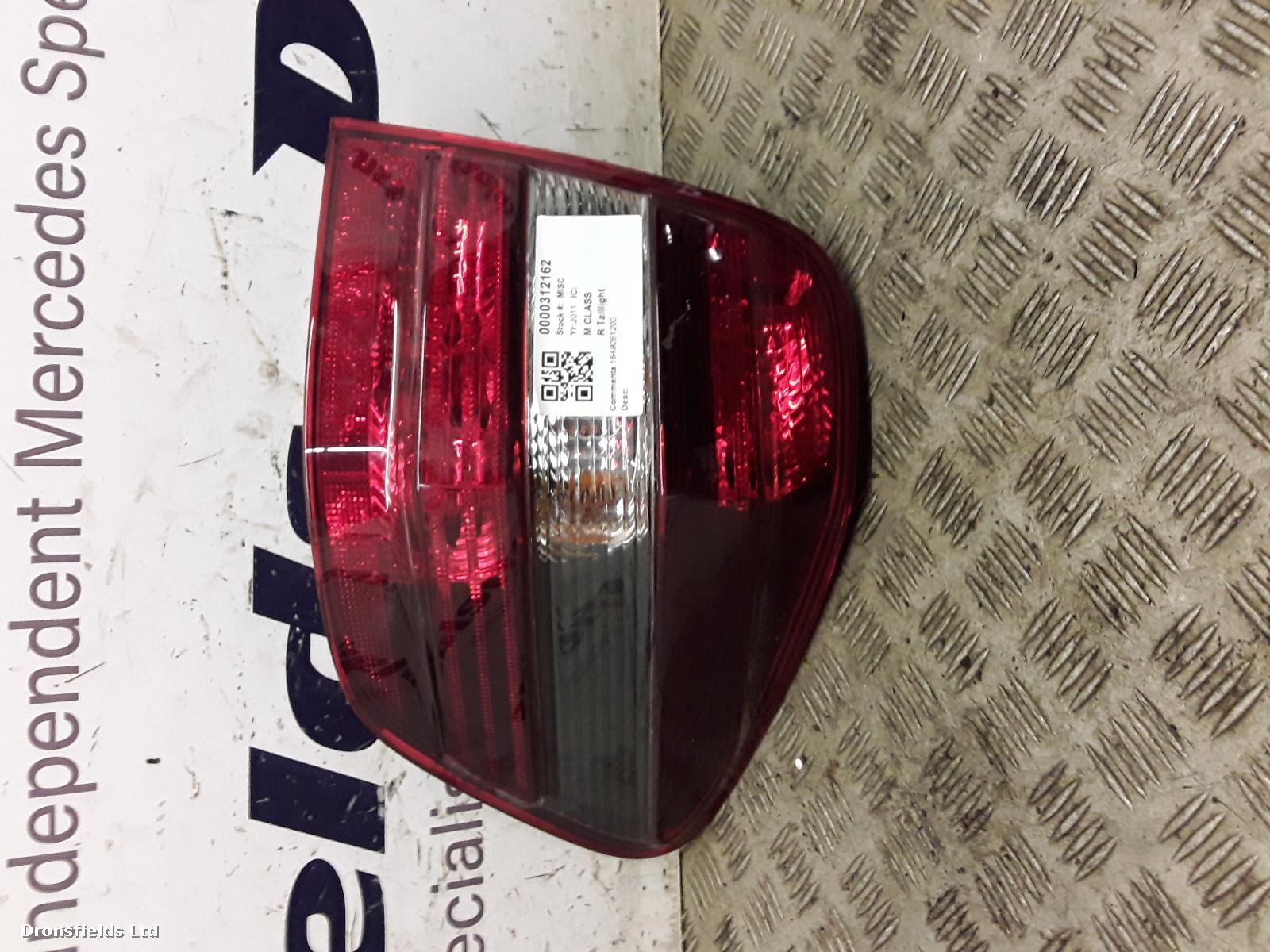 View Auto part R Taillight Mercedes M Class 2011