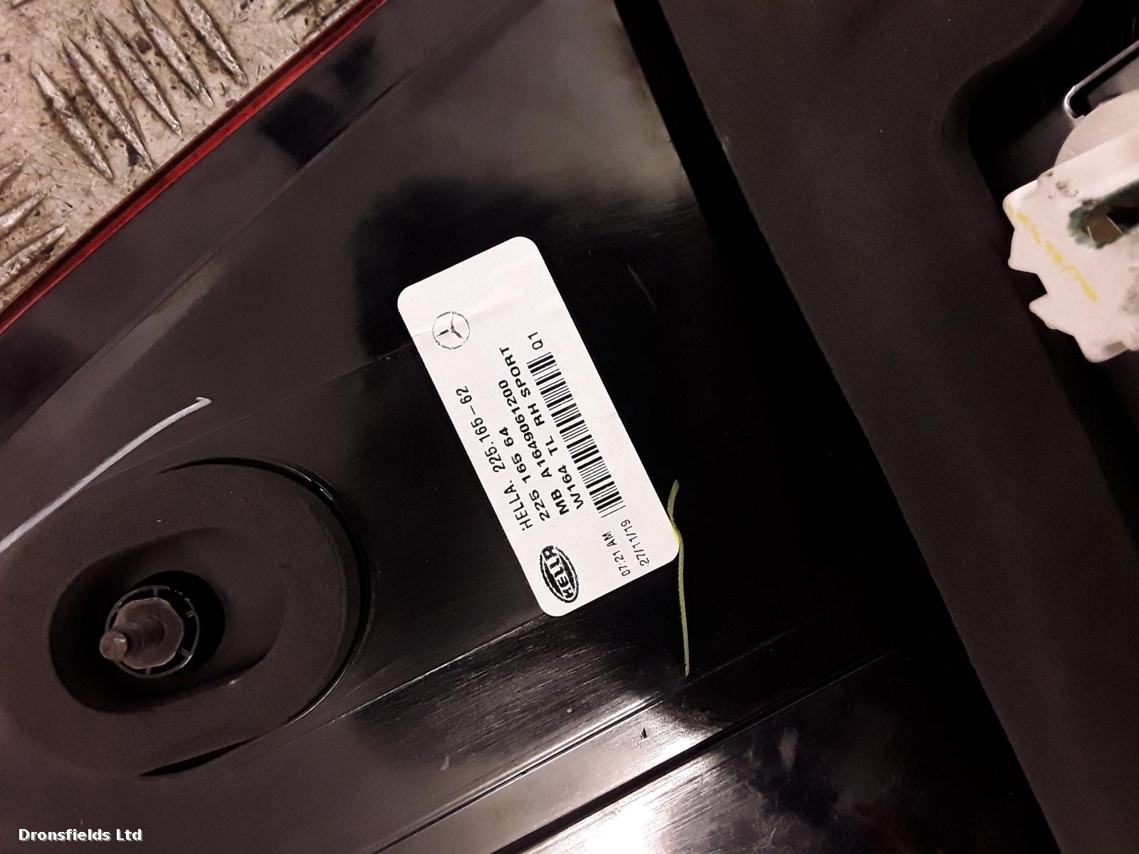 View Auto part R Taillight Mercedes M Class 2011