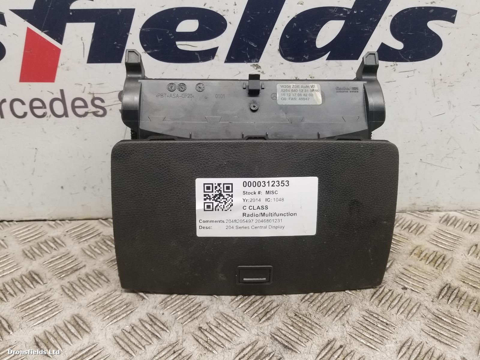 View Auto part Radio Display Mercedes C Class 2014