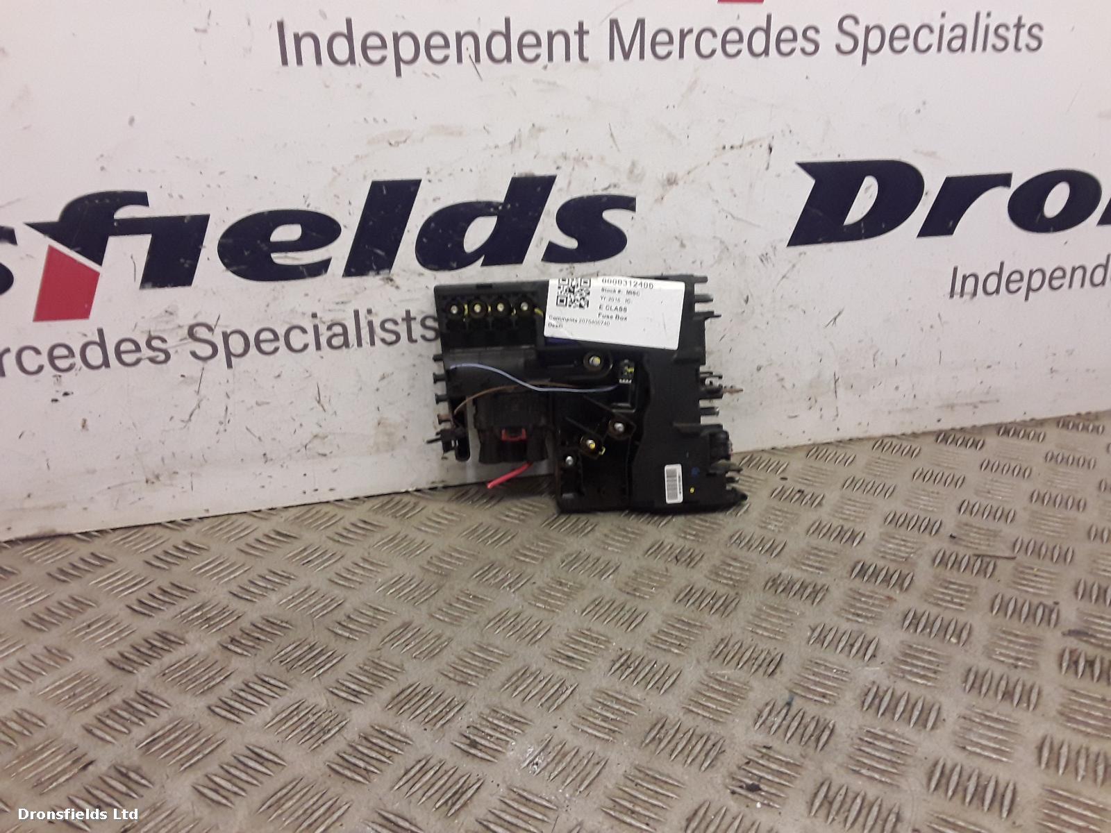 View Auto part Fuse Box Mercedes E Class 2016