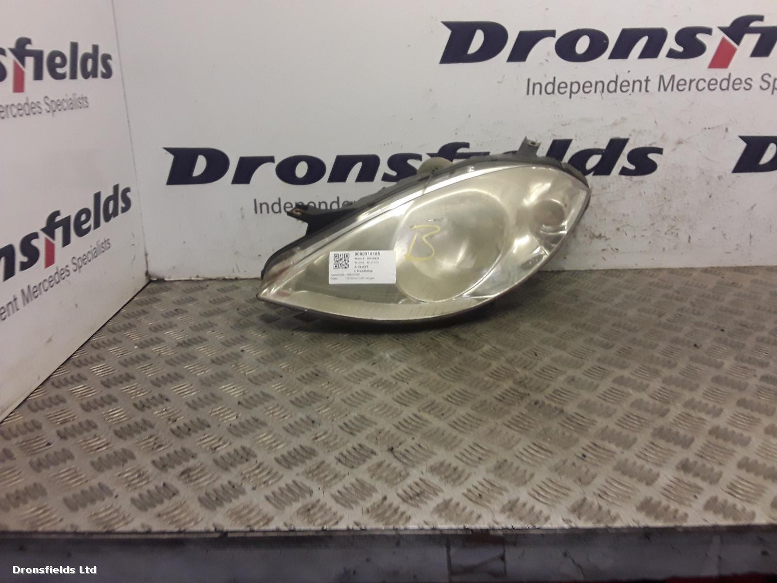 View Auto part L Headlamp Mercedes A Class 2006