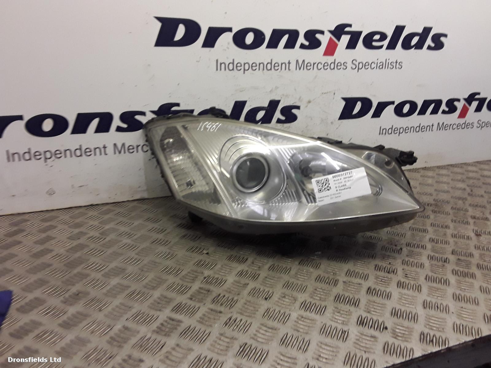 View Auto part R Headlamp Mercedes S Class 2008
