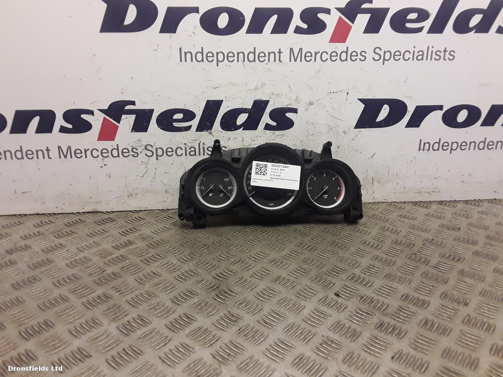 View Auto part Speedometer Mercedes C Class 2010