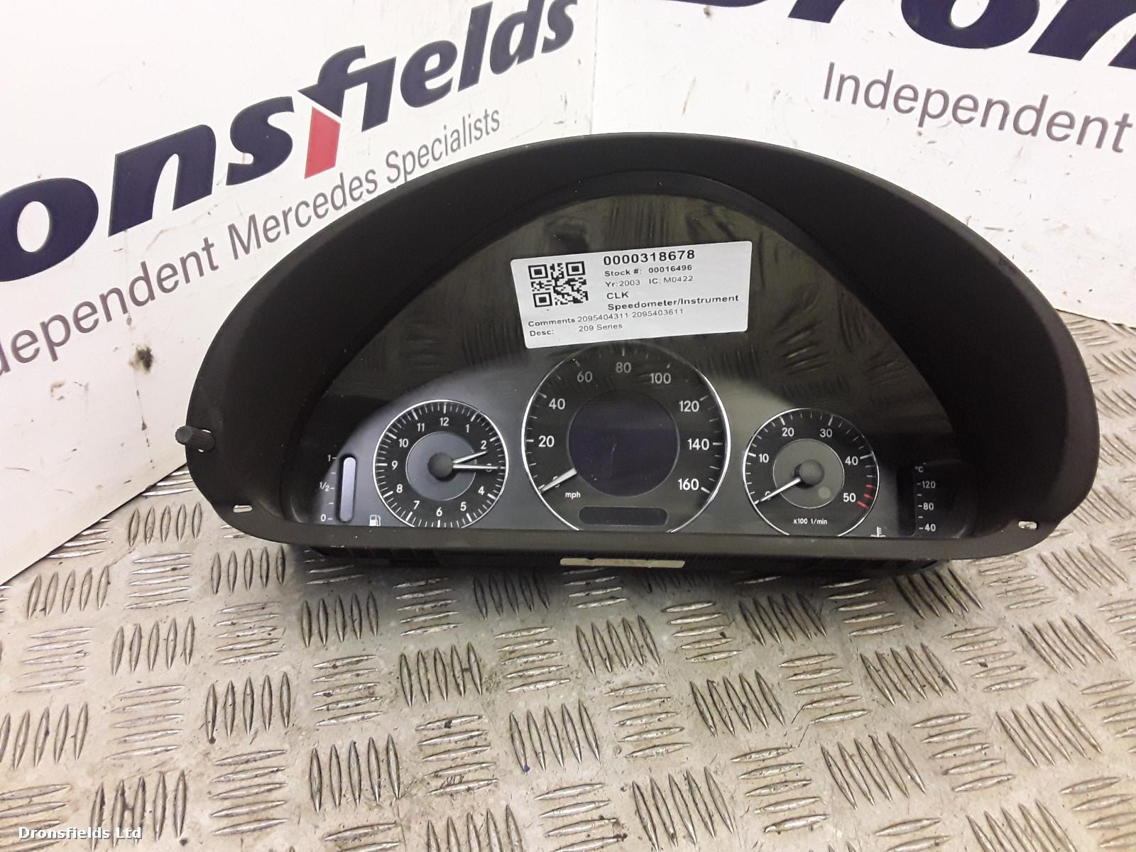View Auto part Speedometer Mercedes Clk 2003