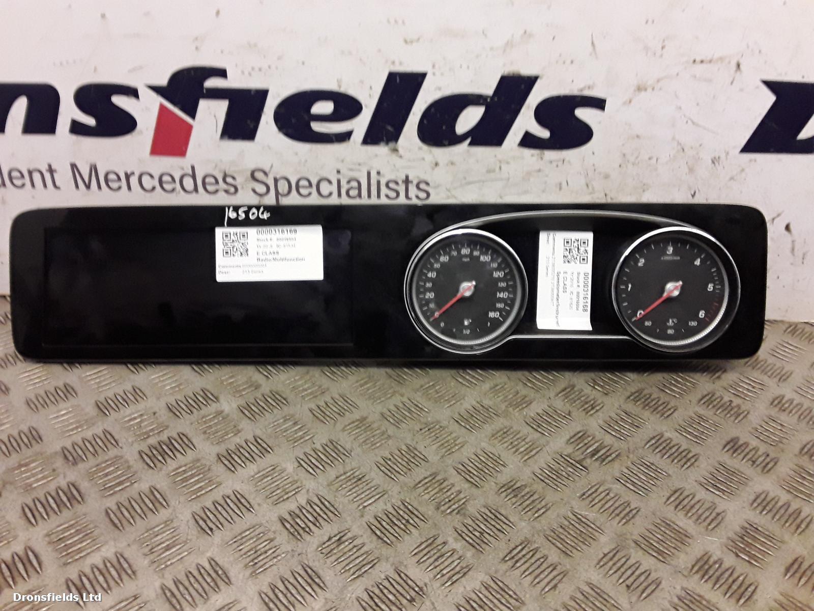 View Auto part Speedometer Mercedes E Class 2016