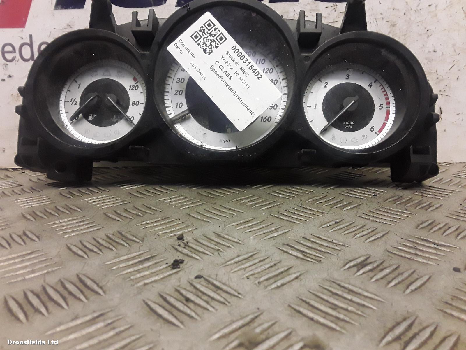 View Auto part Speedometer Mercedes C Class 2012