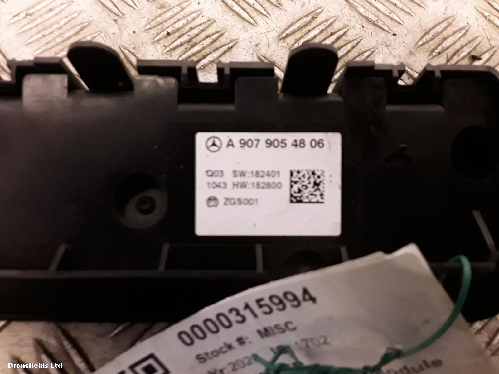 View Auto part Climate Control Module Mercedes Sprinter 2020