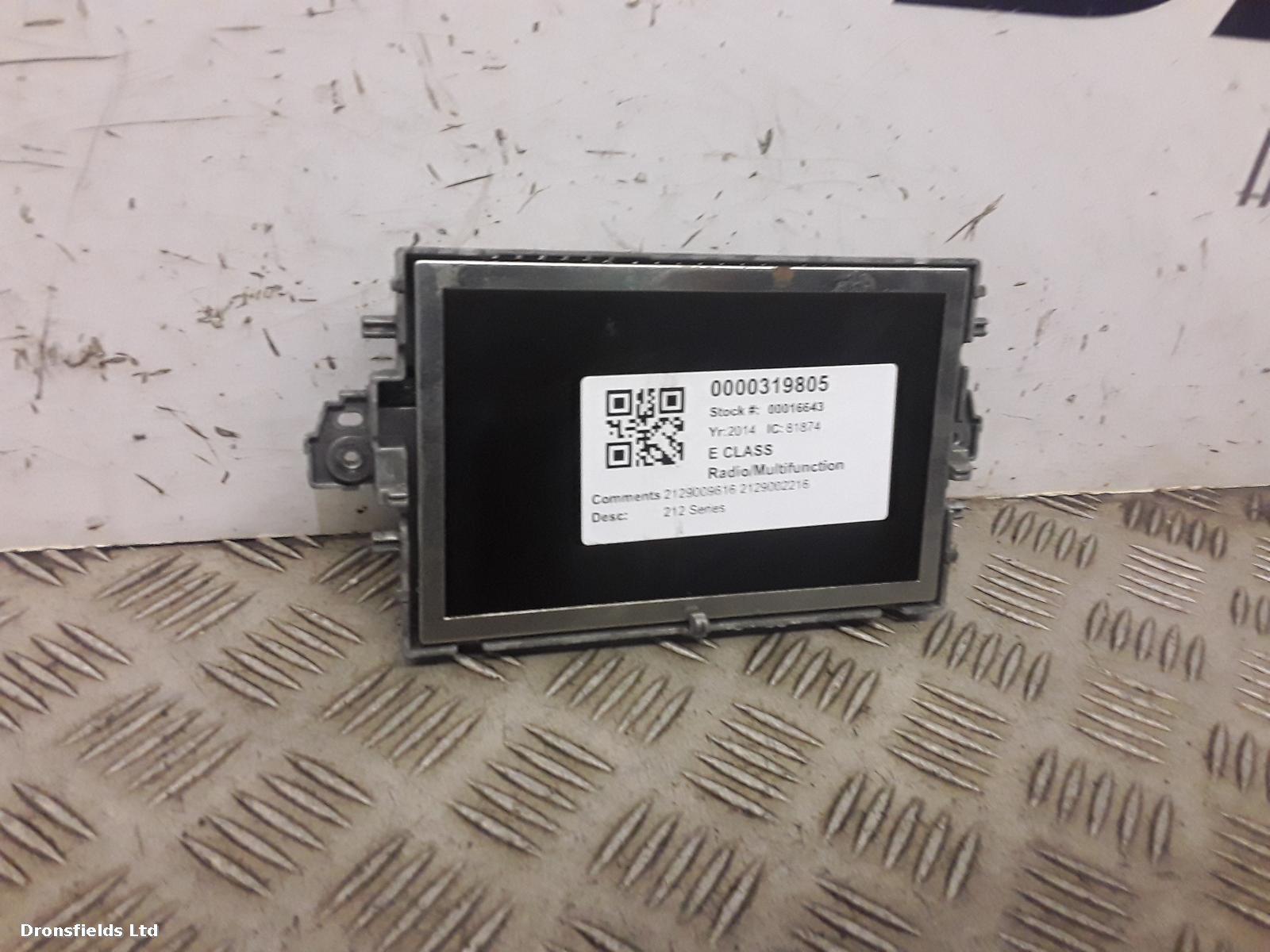 View Auto part Radio Display Mercedes E Class 2014