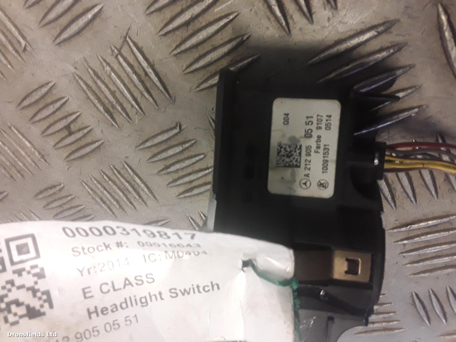 View Auto part Headlight Switch Mercedes E Class 2014